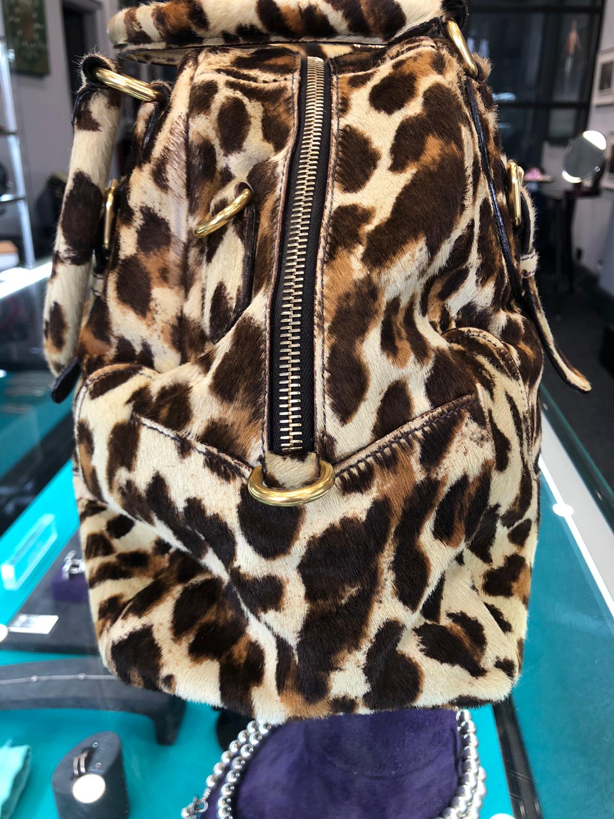 Prada Leopard Print Handbag