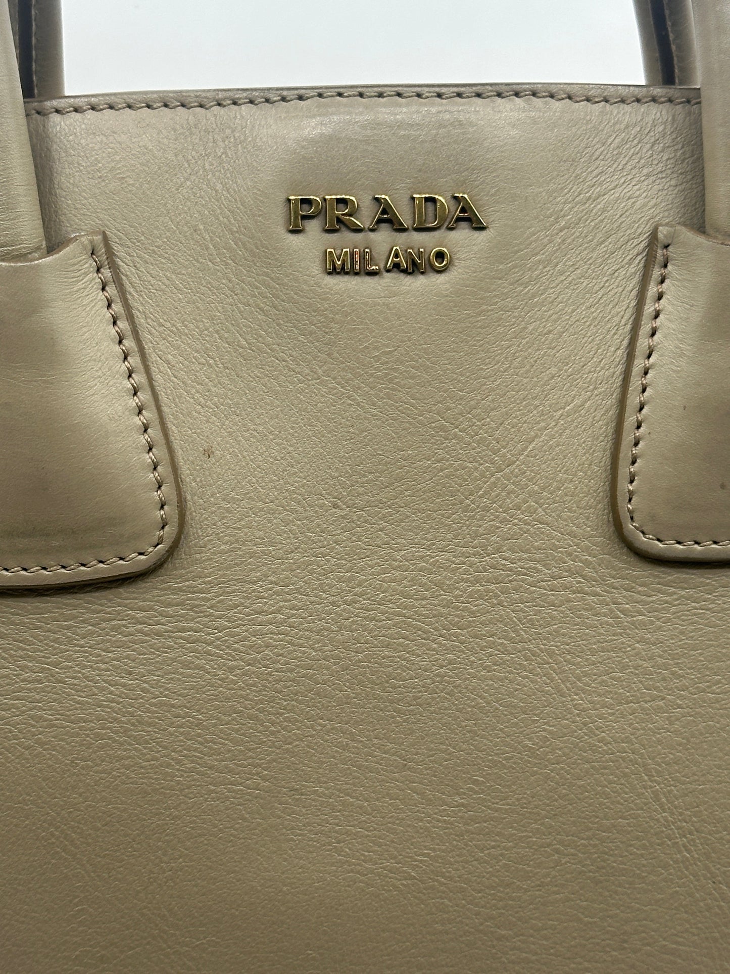 Prada Leather Shopping Tote