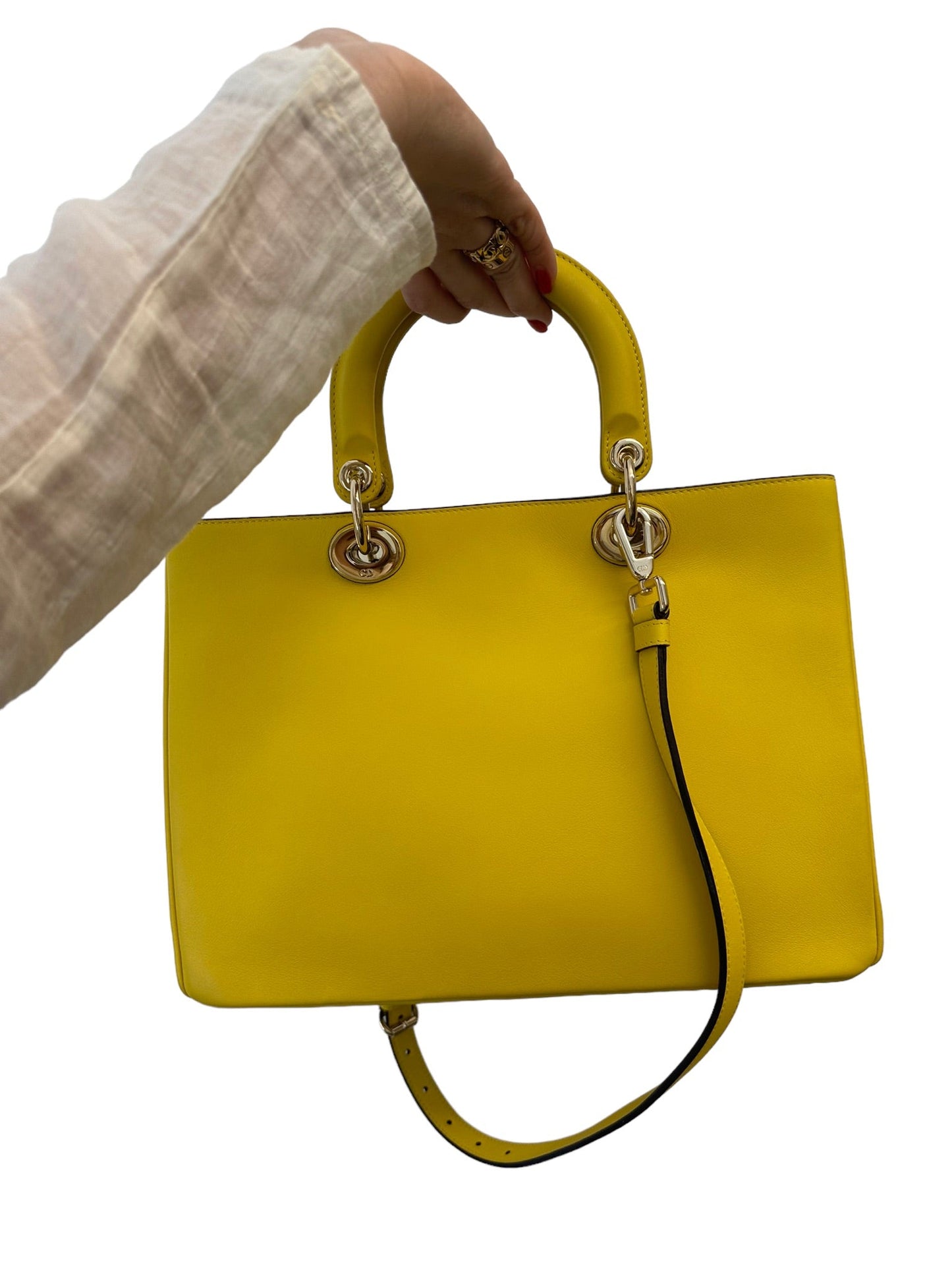 DIOR - Yellow Diorissimo Shopper Tote