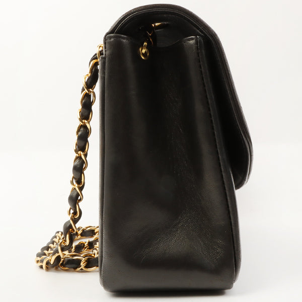 Chanel Around 1997 Made Diana Flap Chain Bag Black