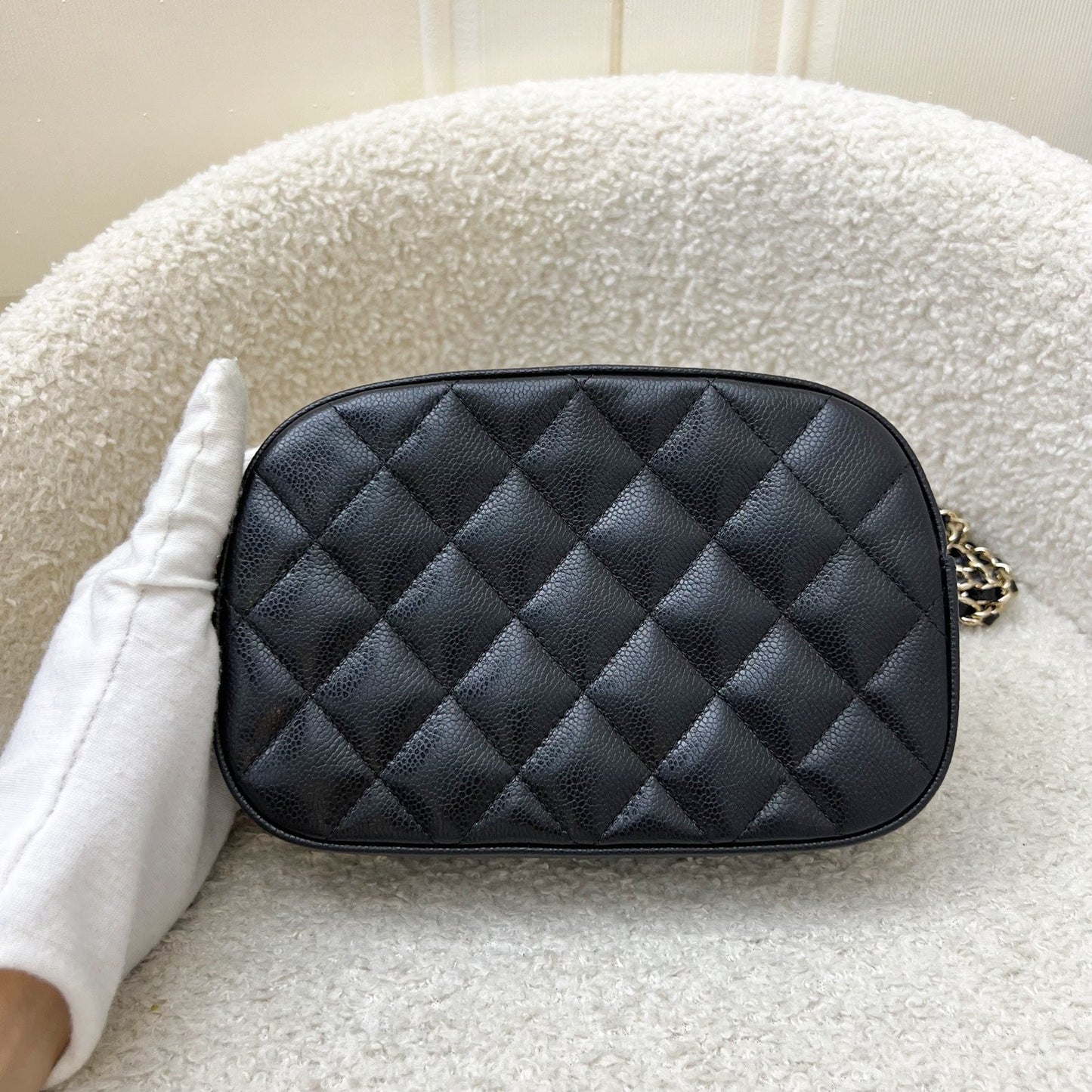 Chanel 24S Mini Camera Bag in Black Caviar and LGHW