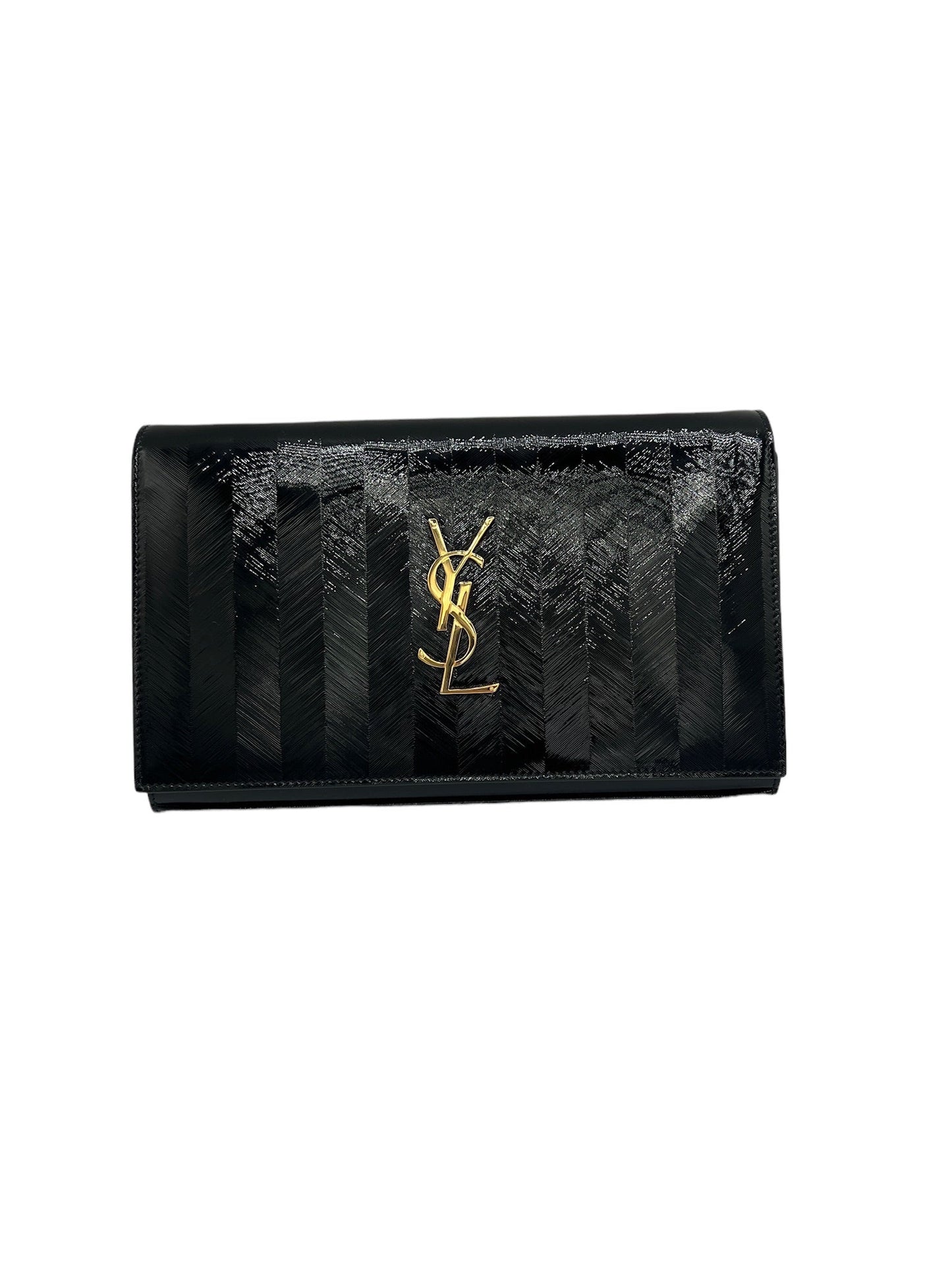 SAINT LAURENT - Monogramme Patent Chain Wallet Bag