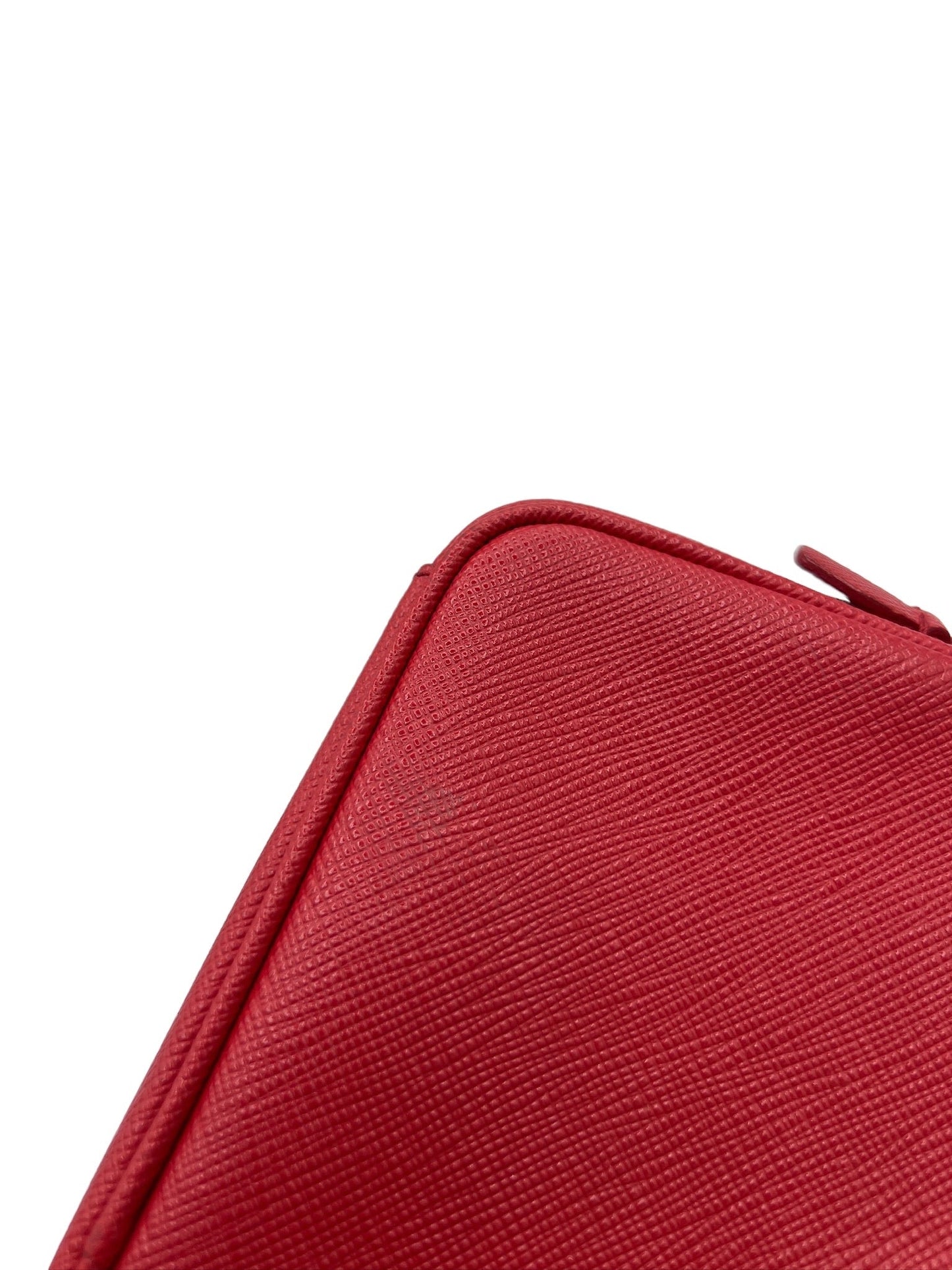 PRADA - Red Leather Crossbody Bag