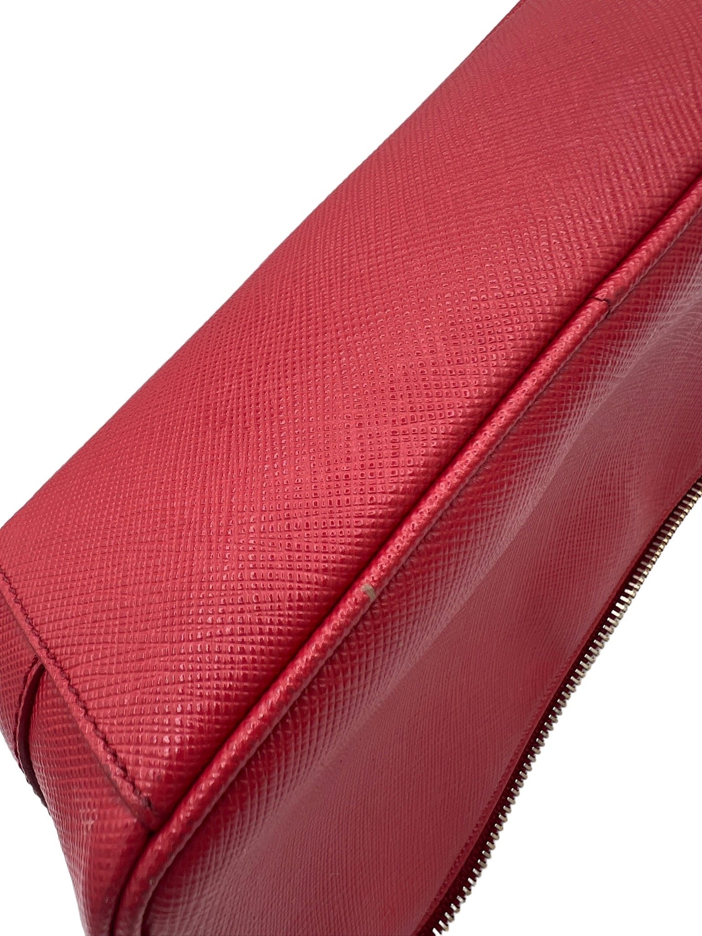 PRADA - Red Leather Crossbody Bag