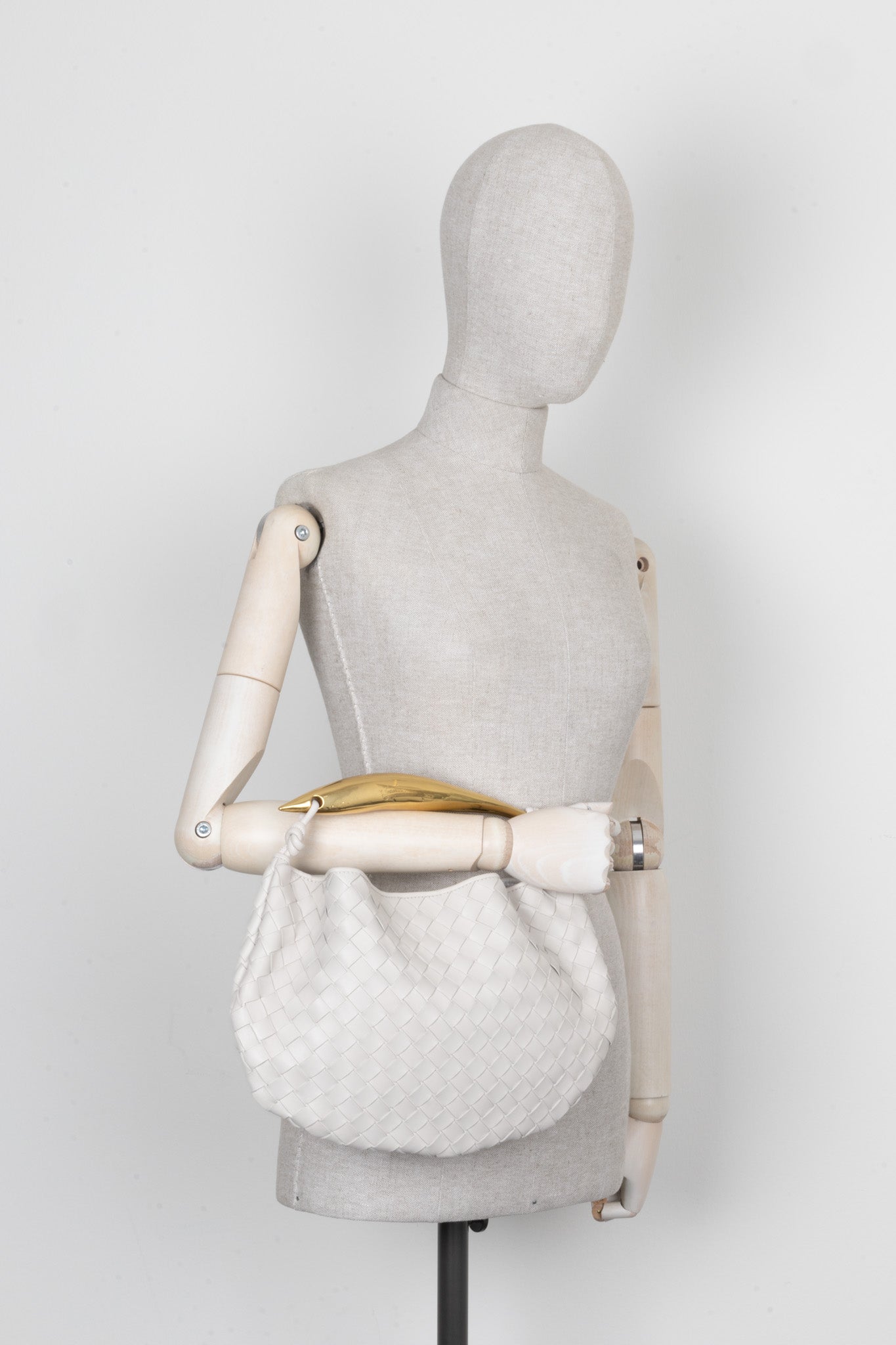 BOTTEGA VENETA Sardine Classic Bag Chalk