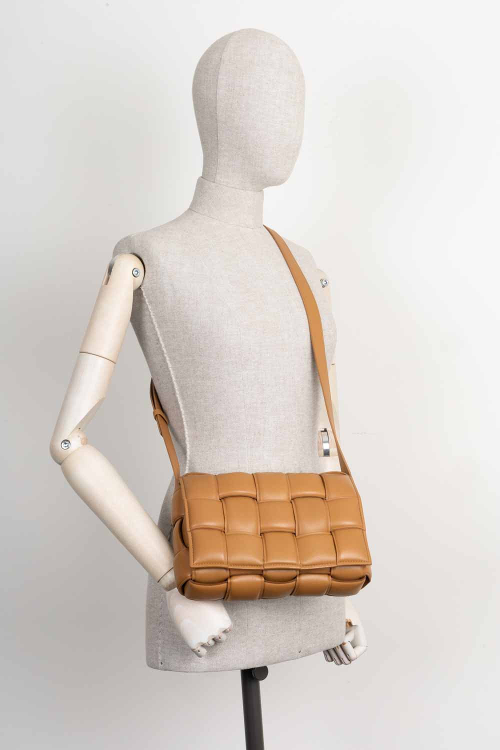 BOTTEGA VENETA Padded Cassette Bag Caramel