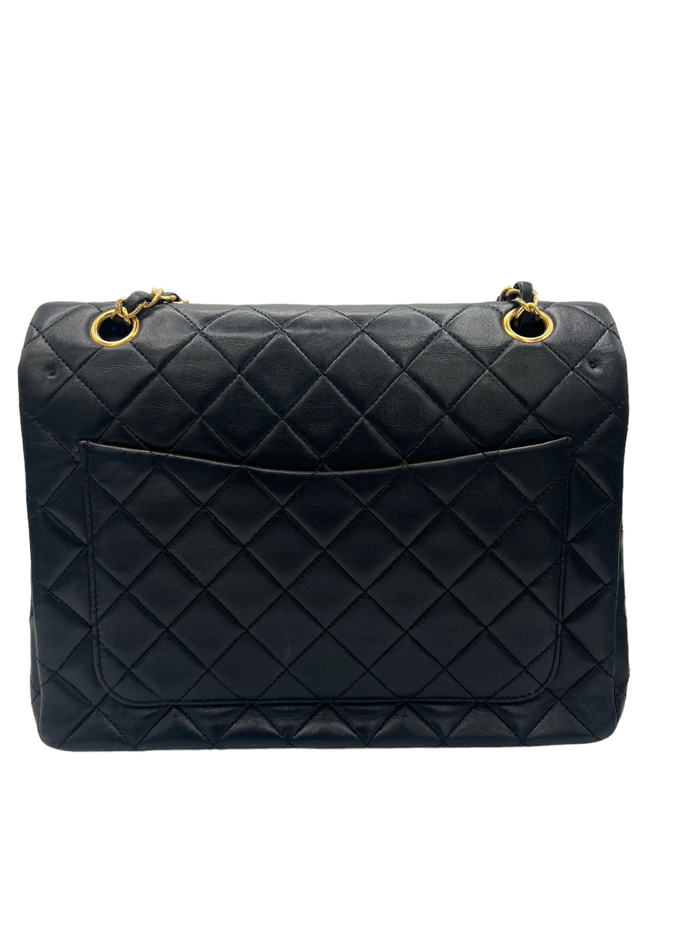 CHANEL - Double Flap Lambskin Matelasse Shoulder Bag