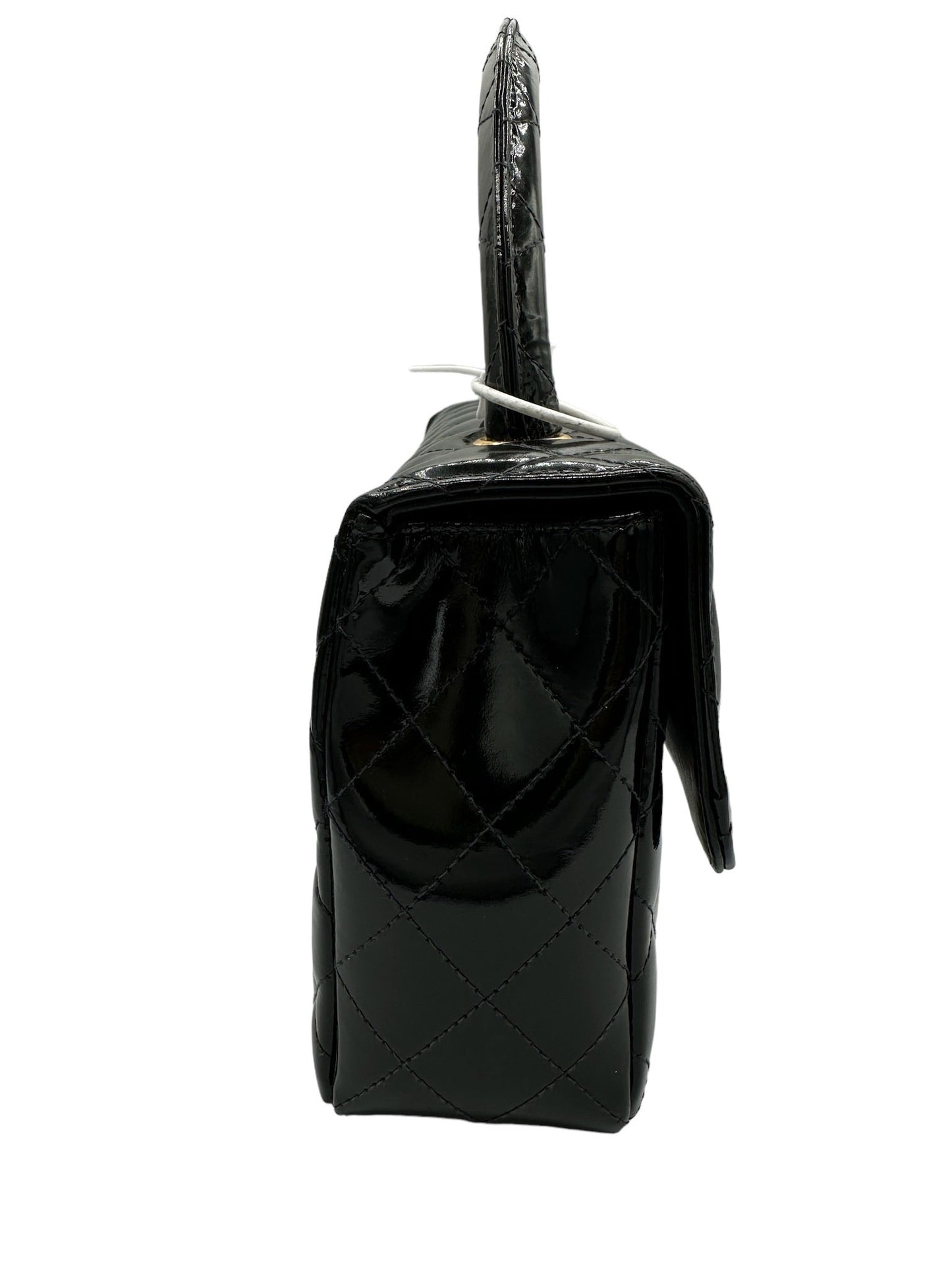 CHANEL - Kelly Medium Patent Black Leather Handbag