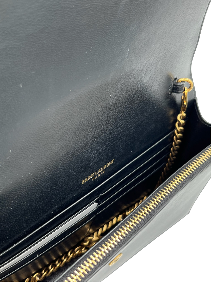 SAINT LAURENT - Black Tri Tones Envelope WOC