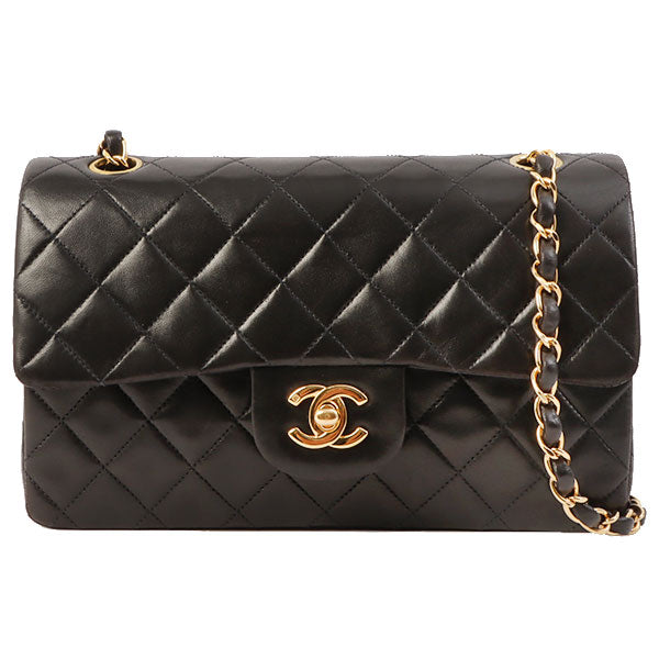 Chanel Around 1998 Made Classic Flap Chain Bag 23Cm Black