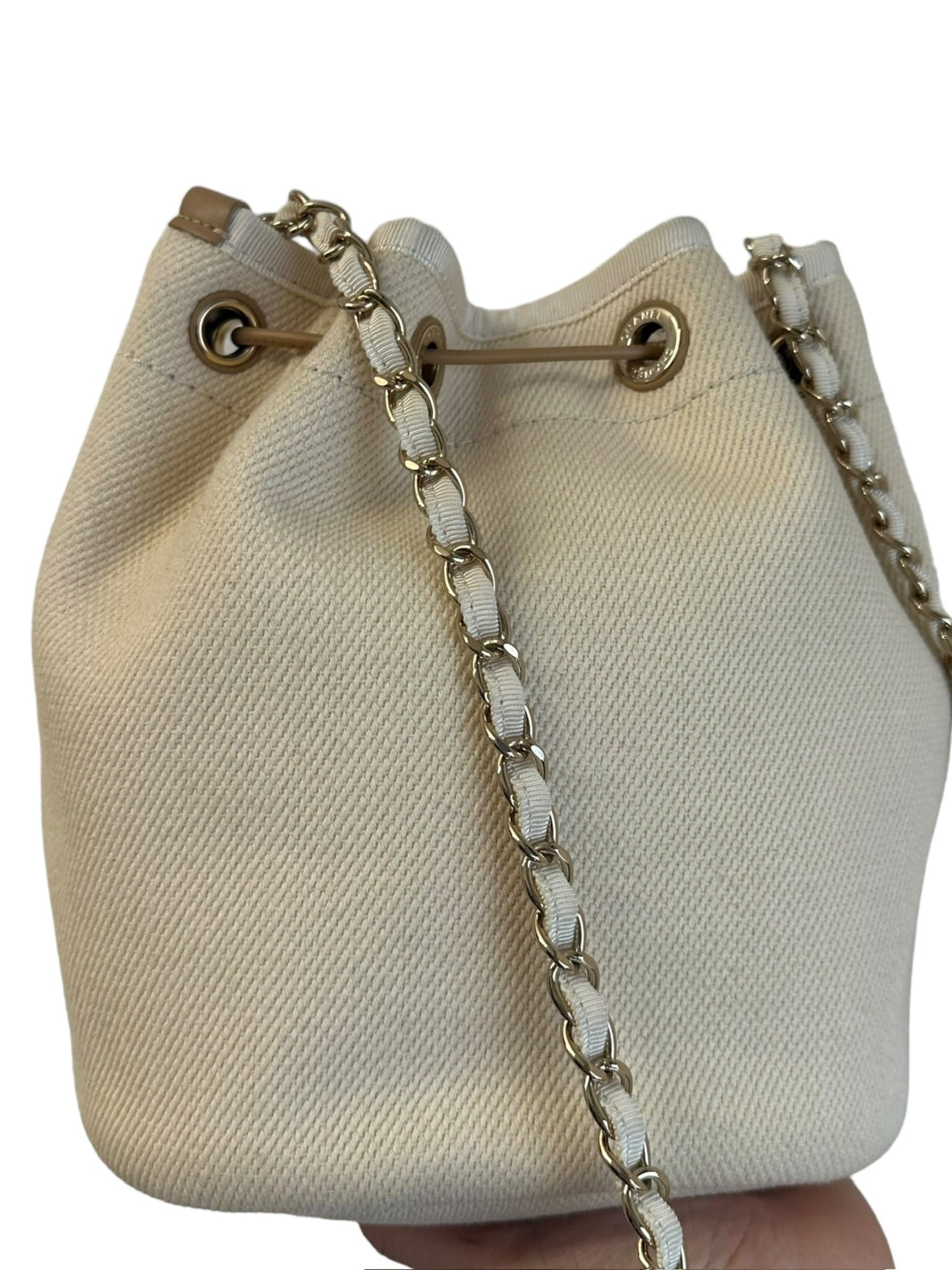 CHANEL - Pearl Logo Deauville Bag