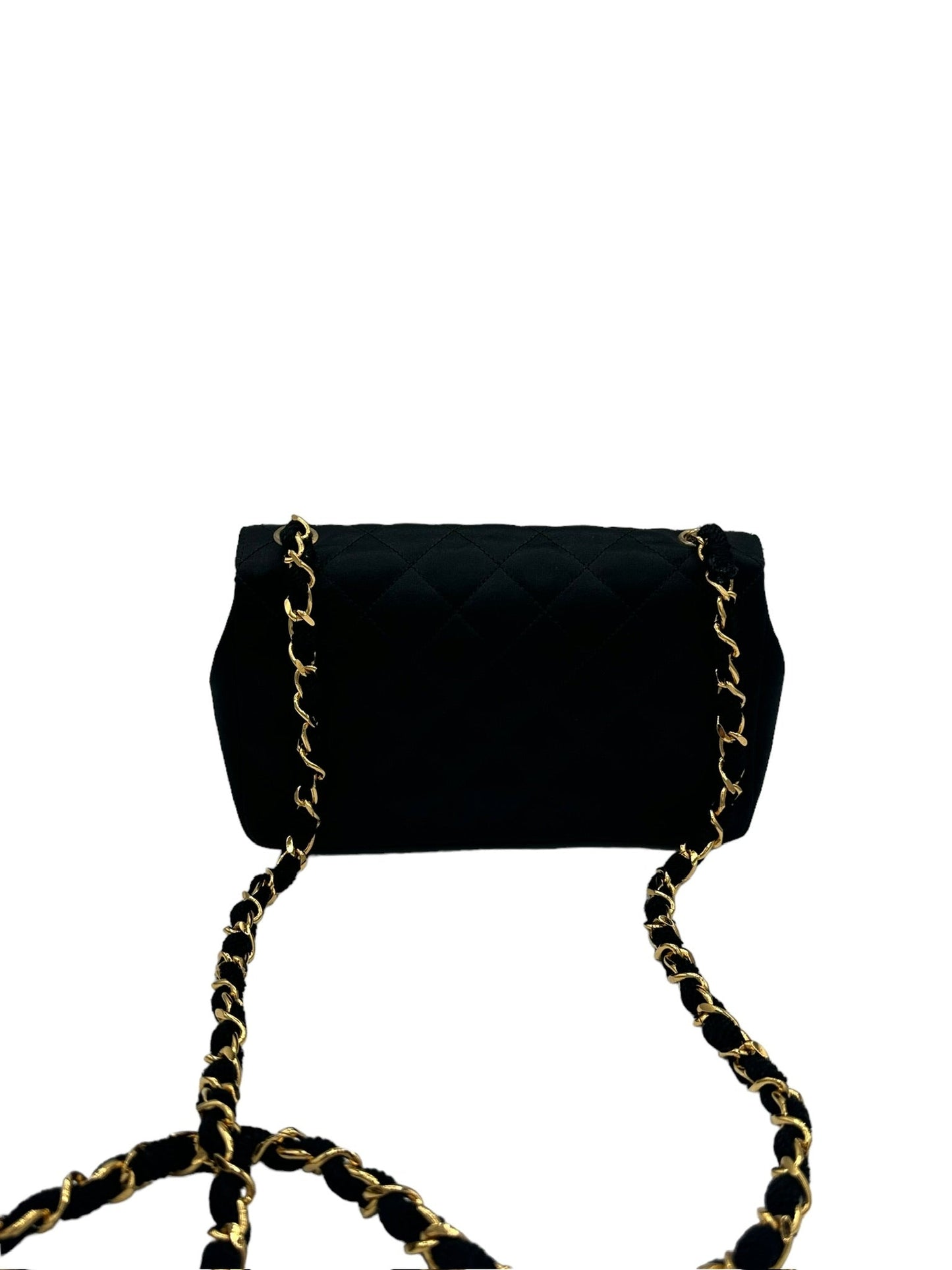 CHANEL - Satin Quilted Flap Bag