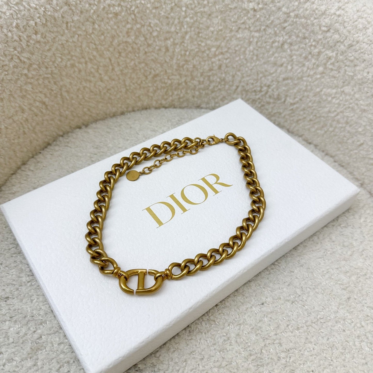 Dior Classic CD Navy Choker in AGHW