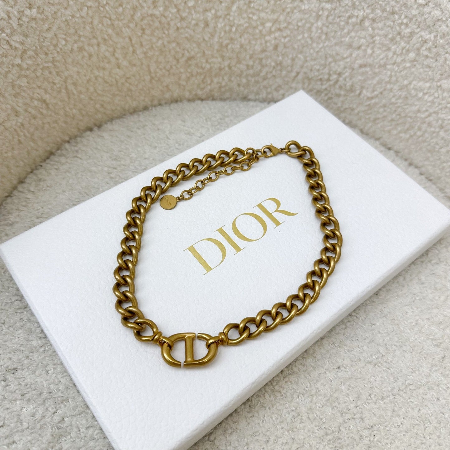 Dior Classic CD Navy Choker in AGHW