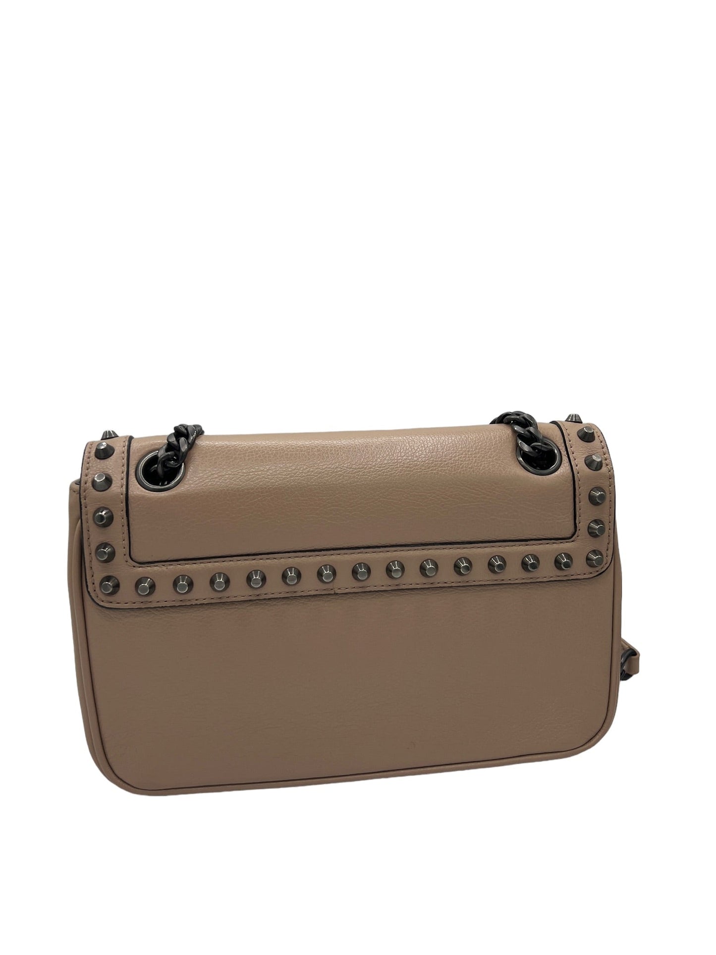 PRADA - Glace Calf Studded Shoulder Bag