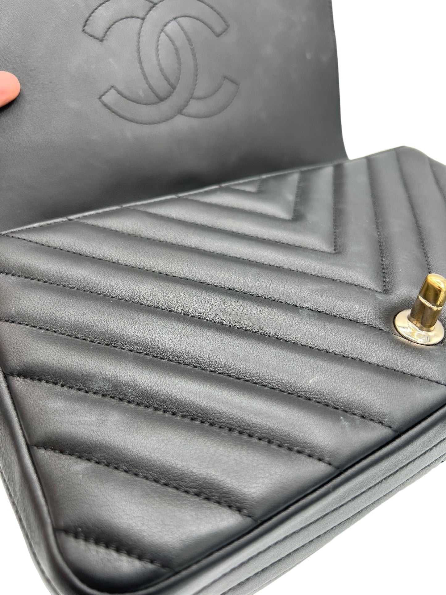CHANEL - Chevron Statement Flap Bag