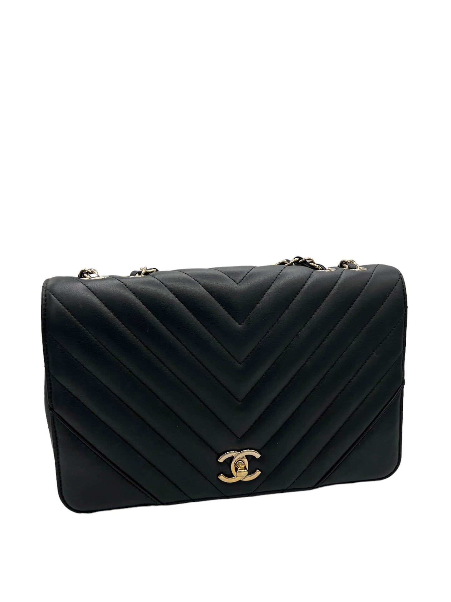 CHANEL - Chevron Statement Flap Bag