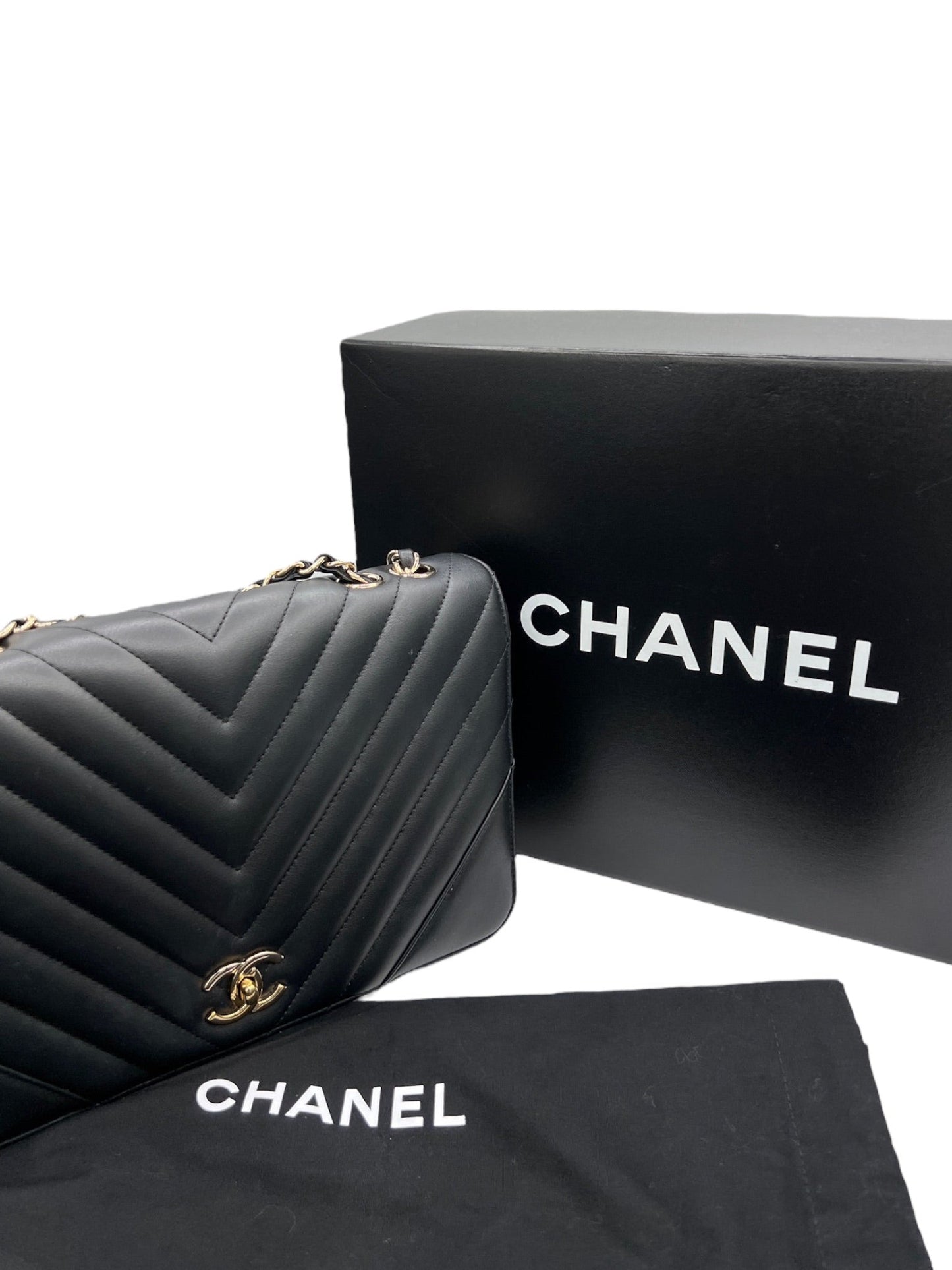 CHANEL - Chevron Statement Flap Bag