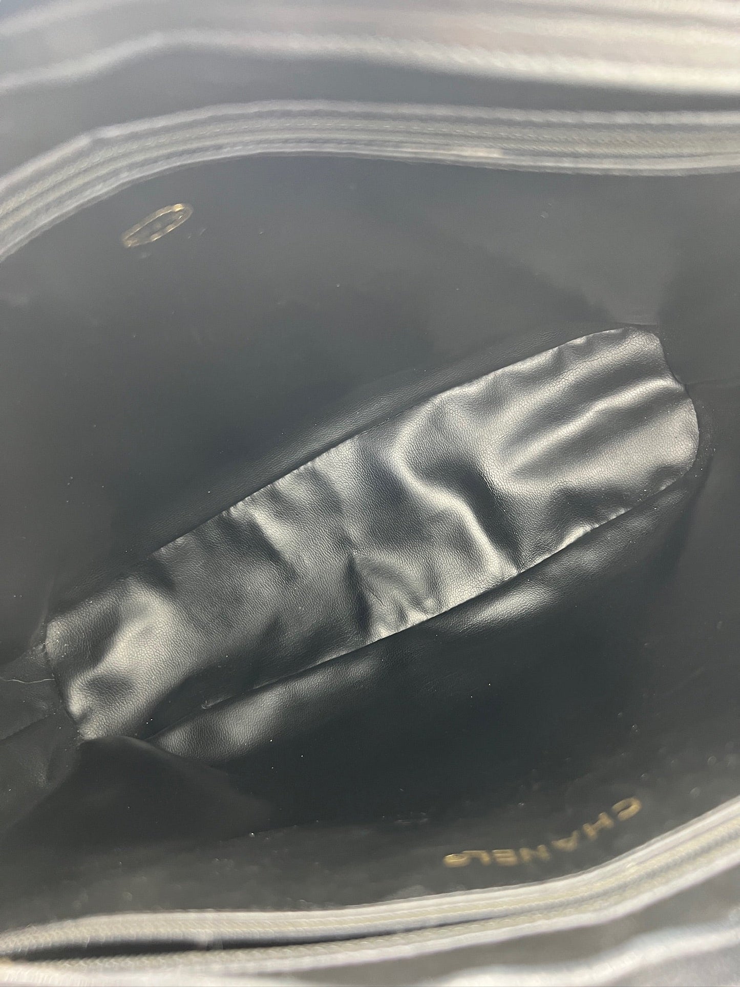 CHANEL - Vintage Lambskin Quilted Shopper Bag