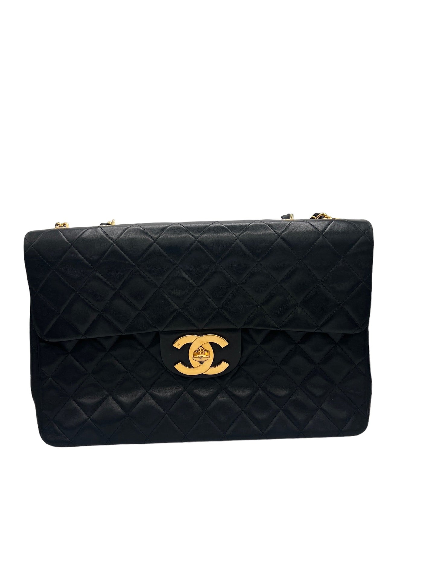 CHANEL - Vintage Maxi Jumbo XL Classic Single Flap