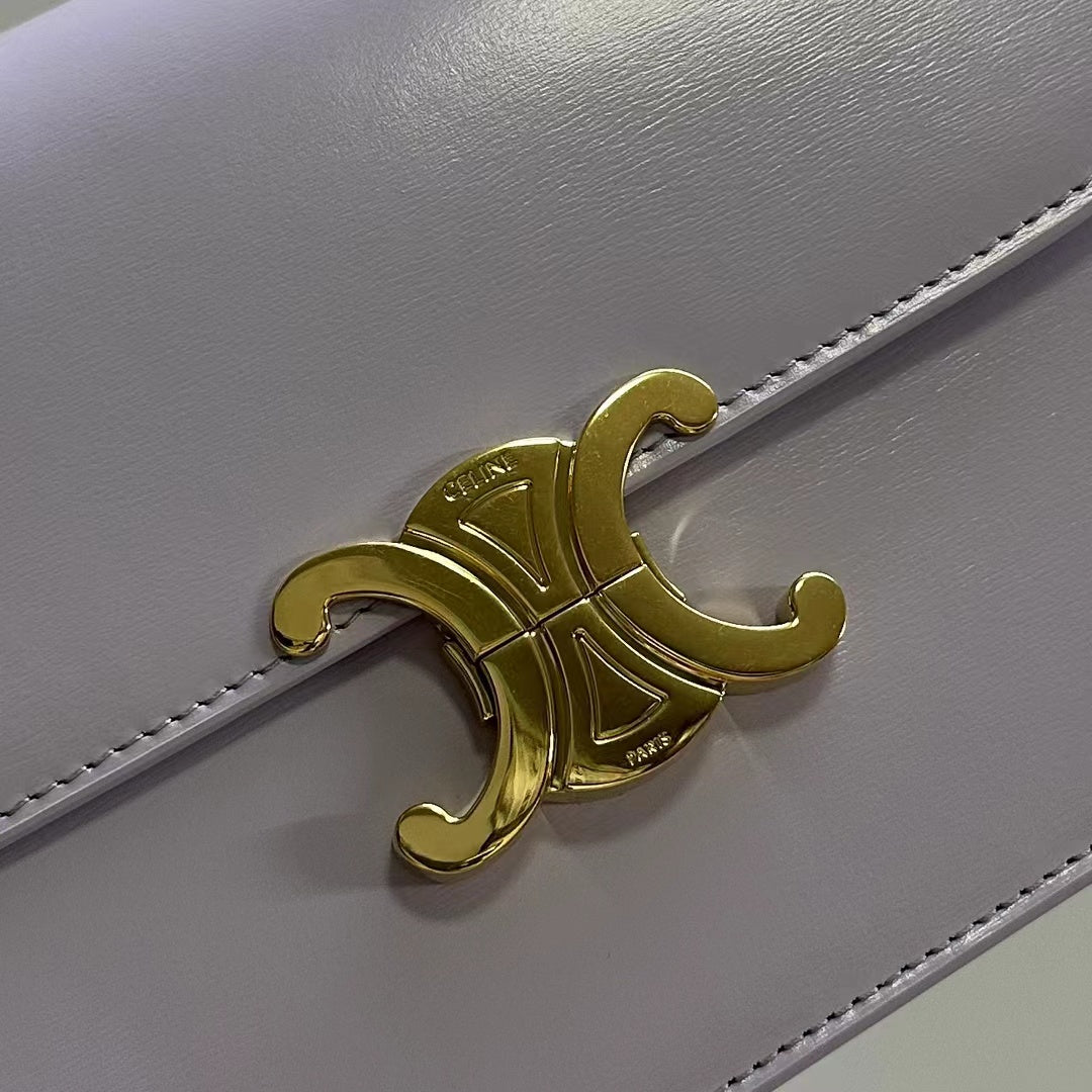 Celine CLASSIQUE TRIOMPHE 22 LIGHT LILAC CALFSKIN