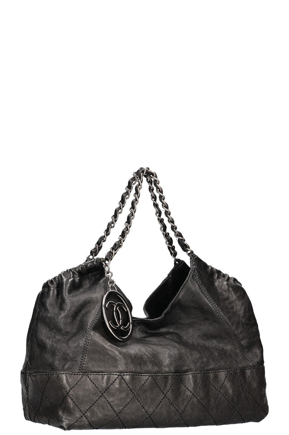 CHANEL Baby Coco Cabas Bag Quilted Black