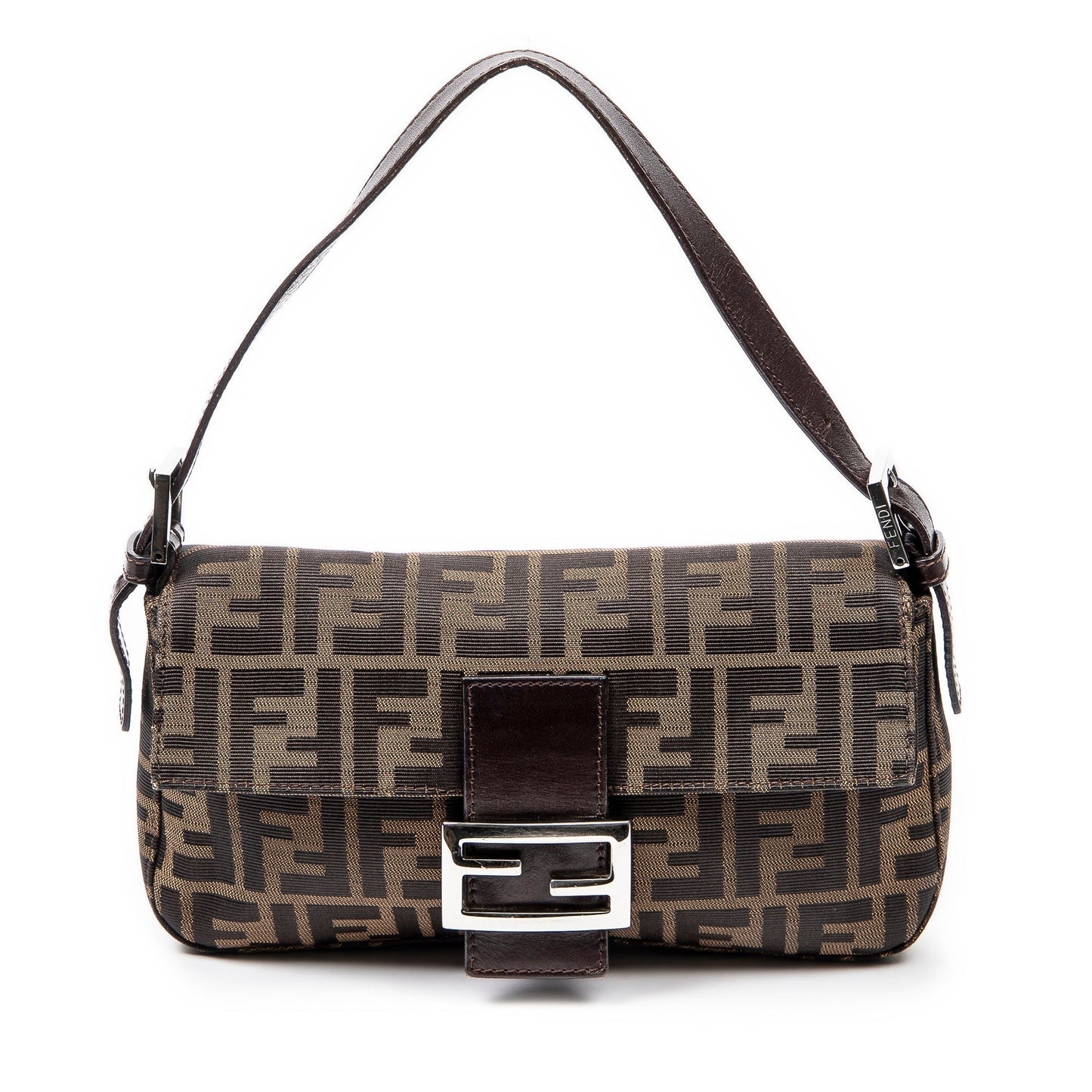 FENDI Zucca Canvas Baguette