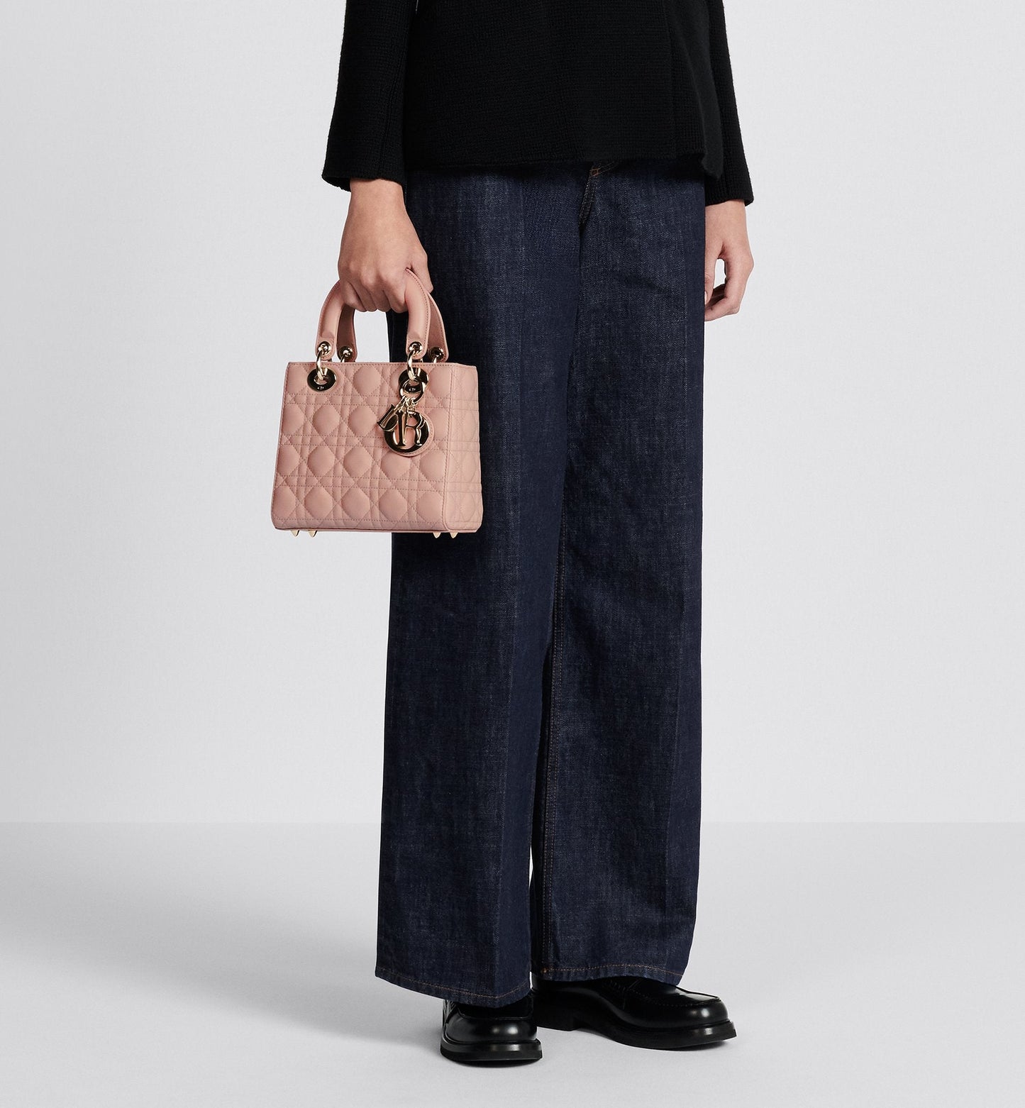 Small Lady Dior My Abcdior Bag Blush Cannage Lambskin