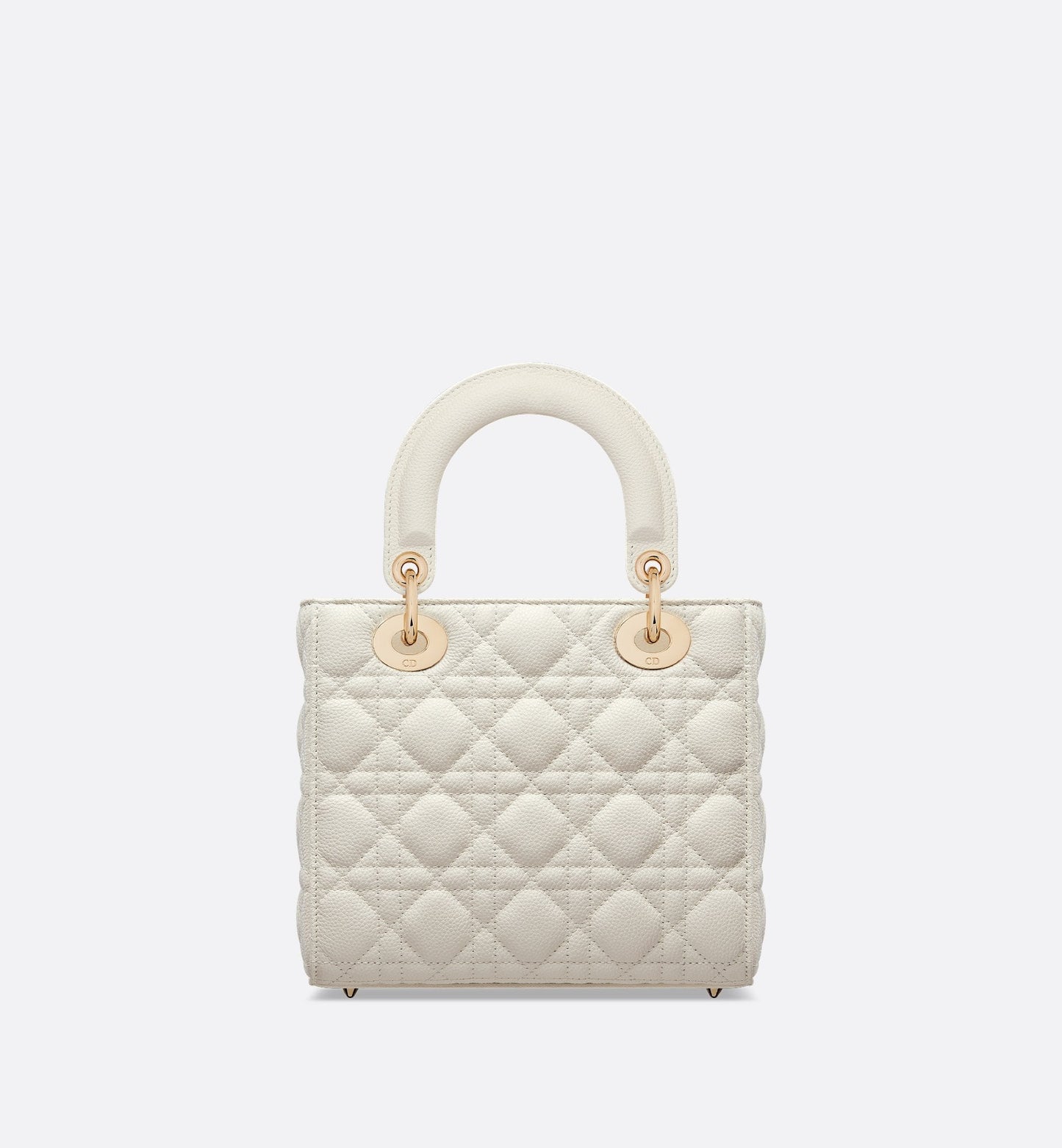Small Lady Dior Bag Latte Grained Cannage Calfskin