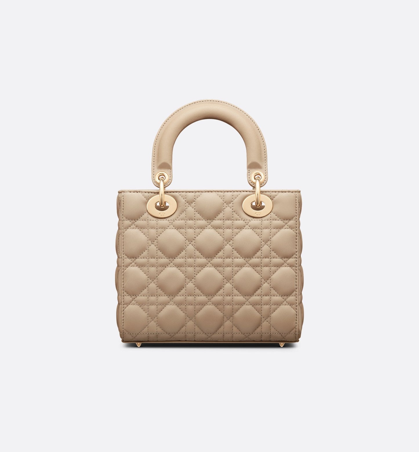 Small Lady Dior My Abcdior Bag Sand Colored Cannage Lambskin