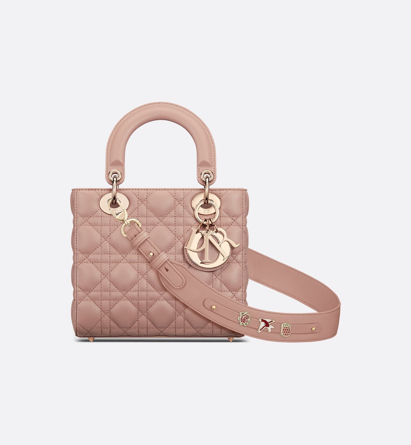 Small Lady Dior My Abcdior Bag Blush Cannage Lambskin