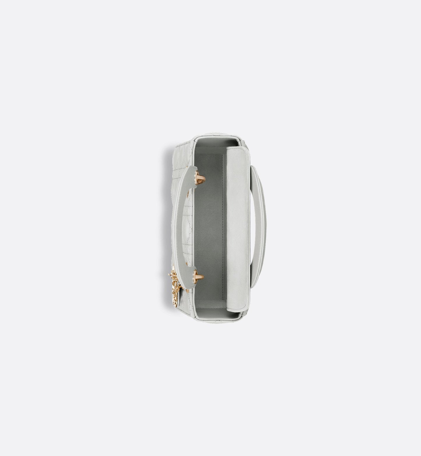 Small Lady Dior My Abcdior Bag Cloud Gray Cannage Lambskin