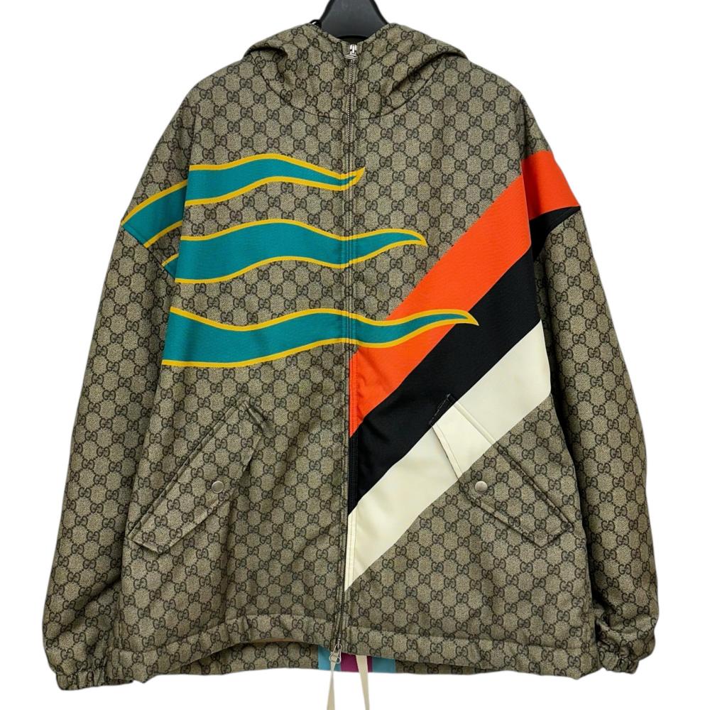 Gucci Centum Print Jacket GG Supreme Nylon Padded Jacket