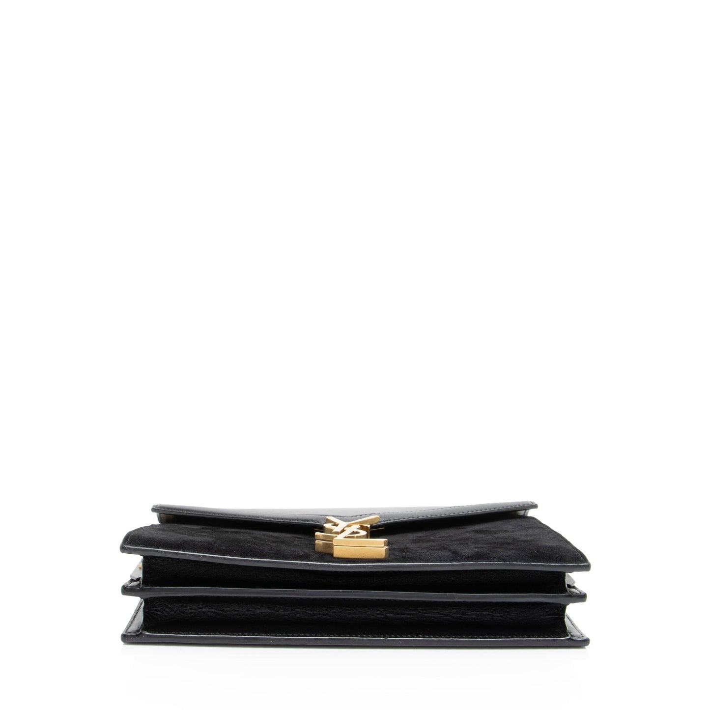 Saint Laurent Calfskin Suede Monogram Cassandra Medium Chain Bag