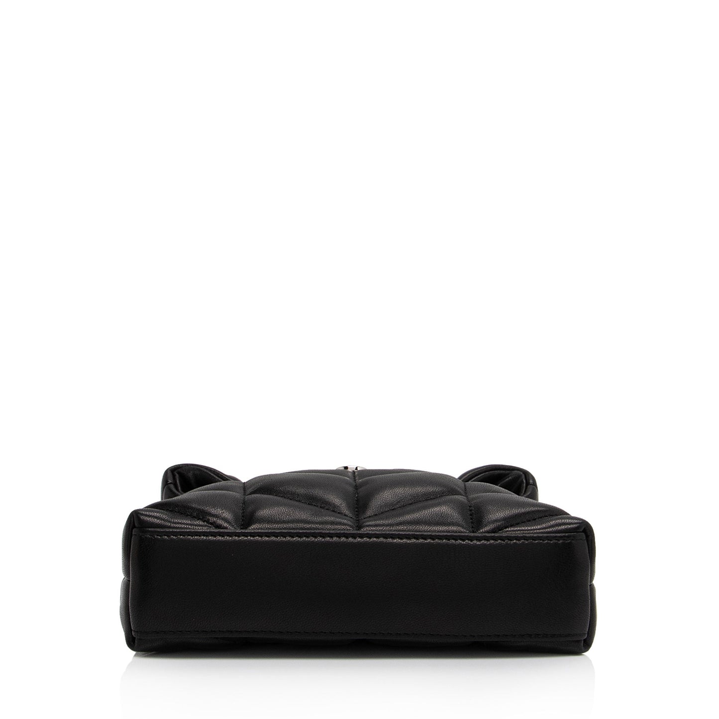 Saint Laurent Lambskin Monogram Puffer LouLou Small Clutch (SHF-mMsAcC)