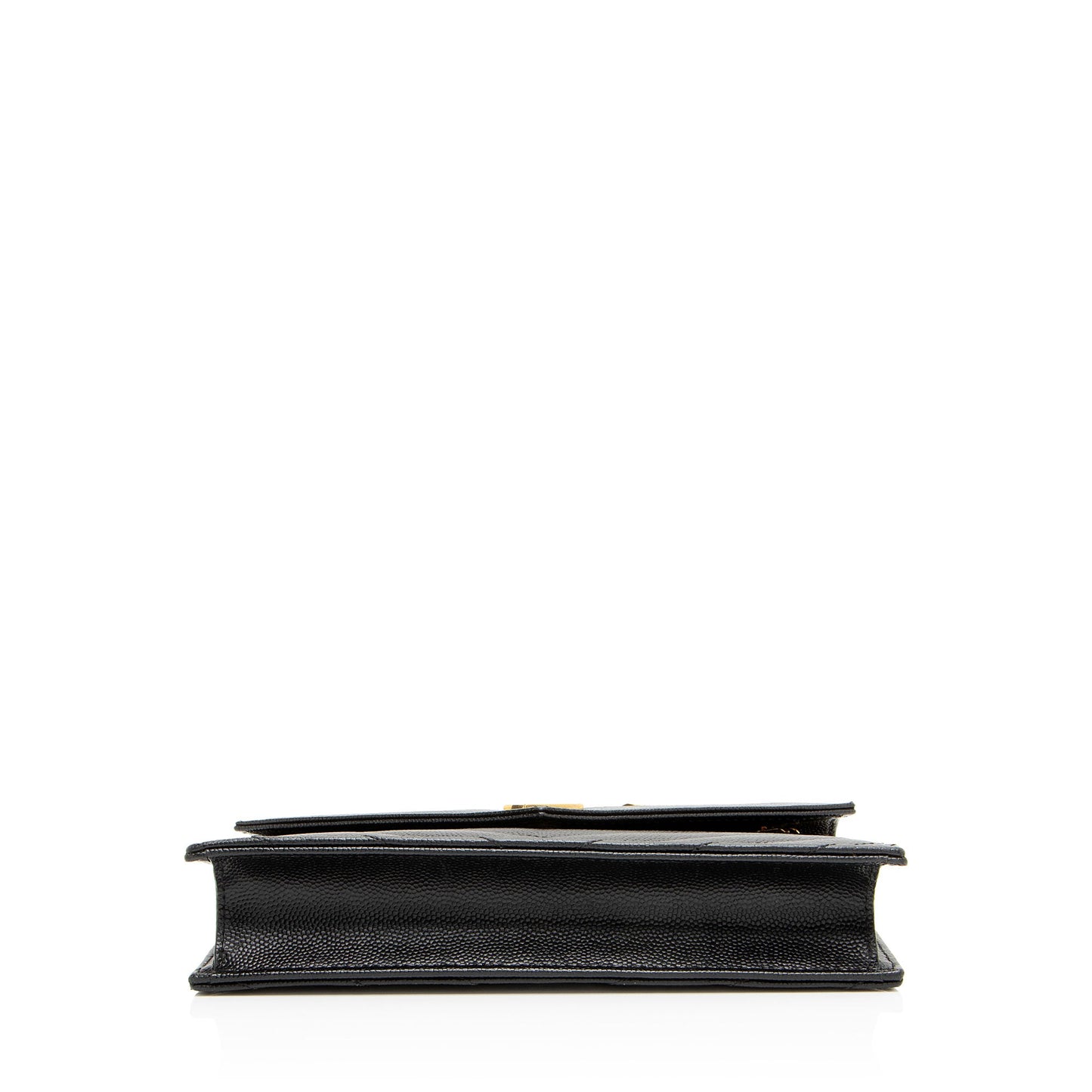 Saint Laurent Matelasse Grain de Poudre Monogram Envelope Chain Wallet