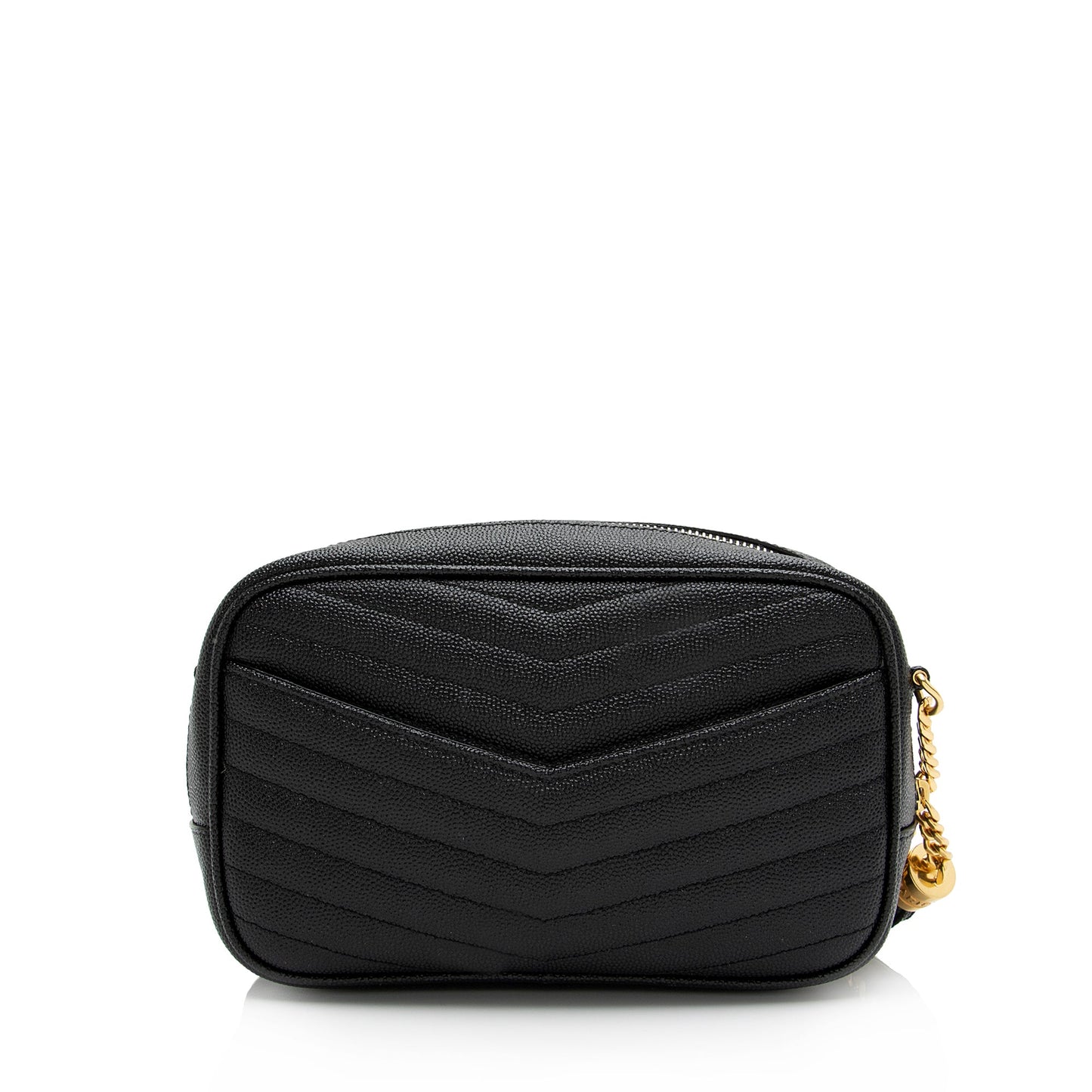 Saint Laurent Matelasse Grain de Poudre Monogram Lou Mini Camera Bag - FINAL SALE (SHF-23811)