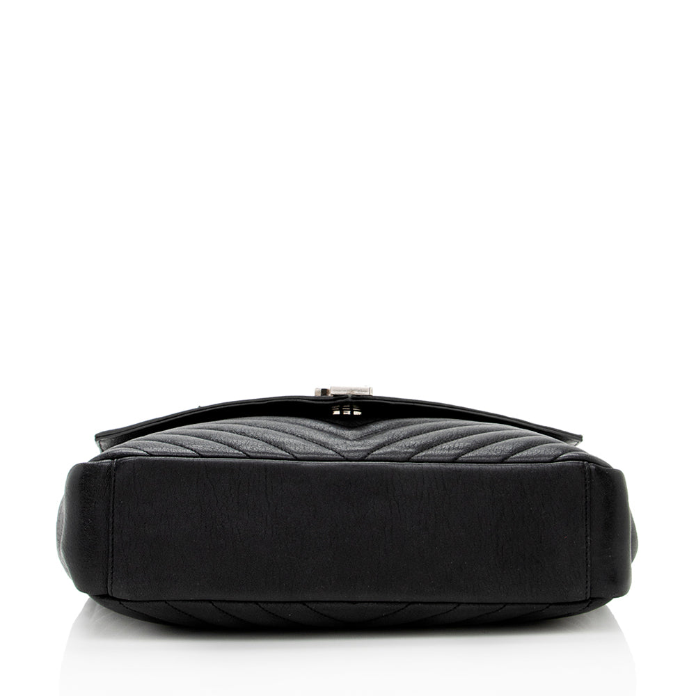 Saint Laurent Matelasse Lambskin Classic Monogram Large College Bag (SHF-18019)