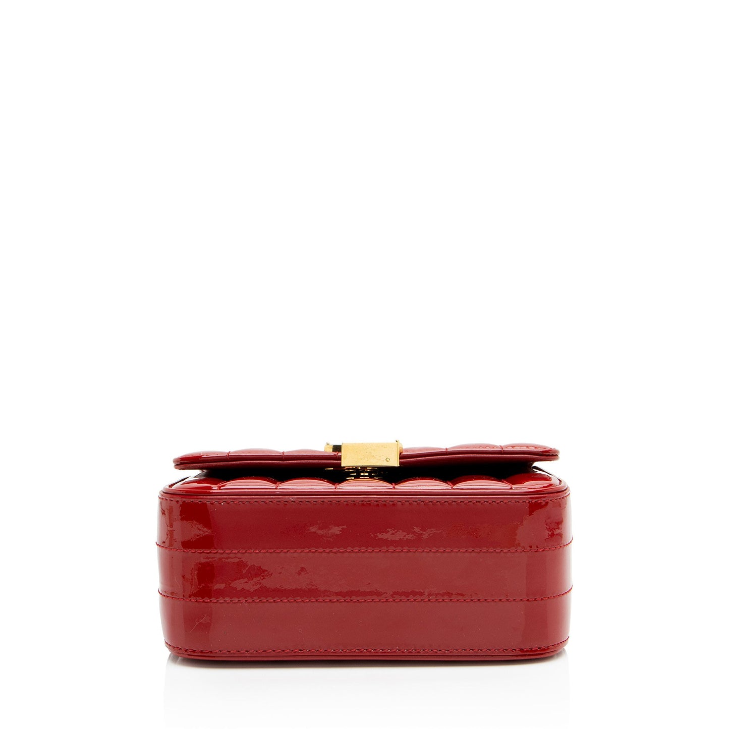 Saint Laurent Patent Leather Monogram Vicky Small Shoulder Bag