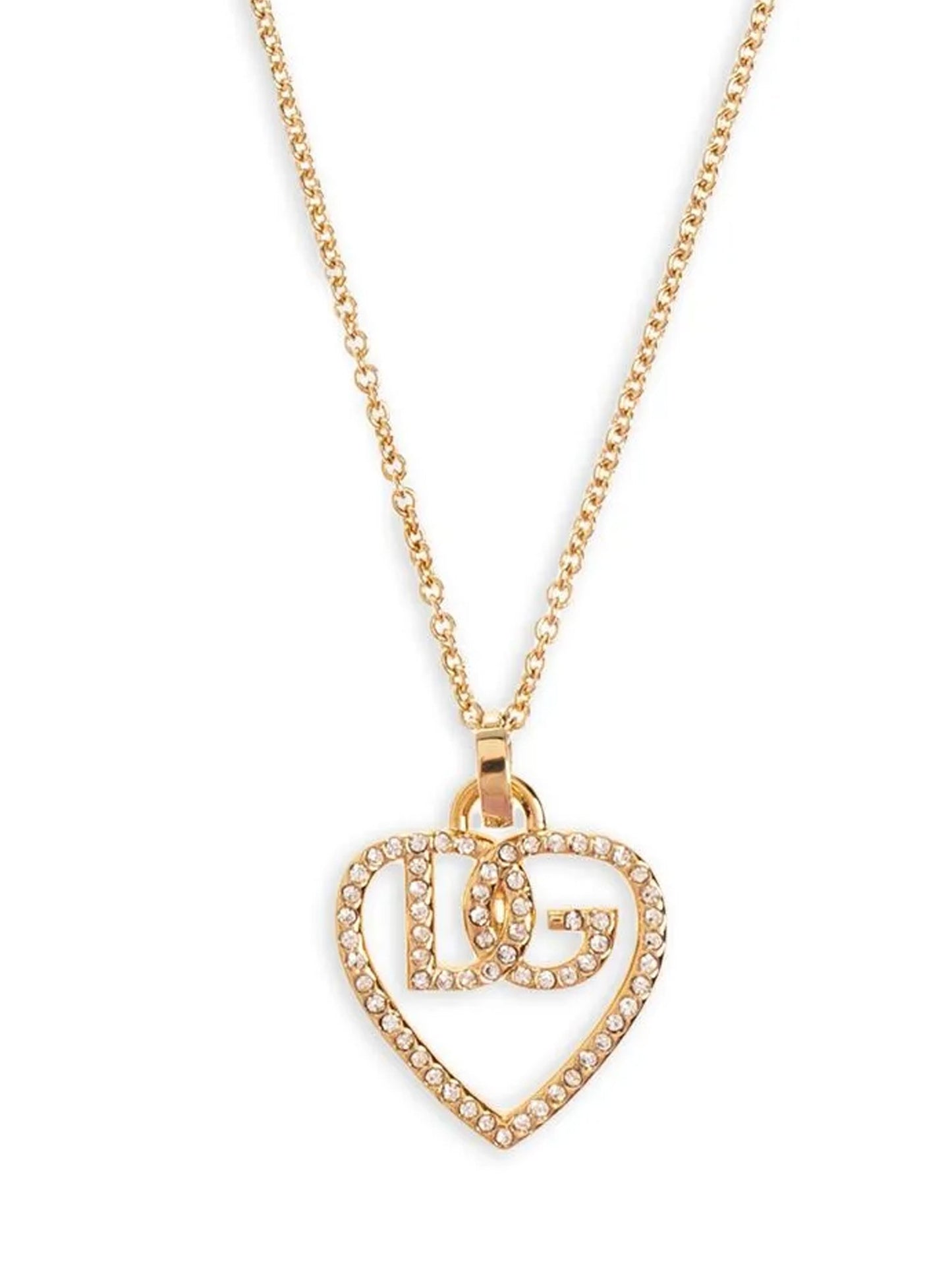 Dolce & Gabbana Women Strass Logo Necklace