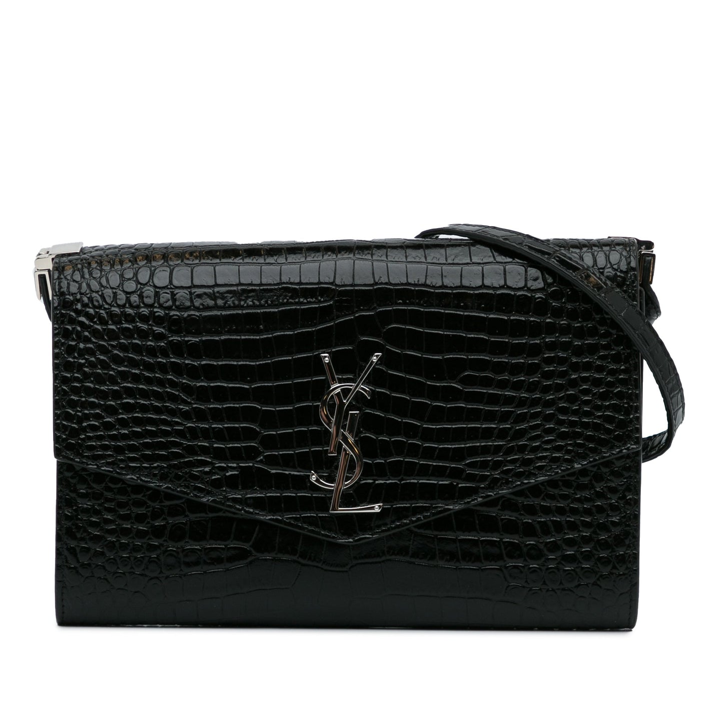 SAINT LAURENT - Embossed Uptown Crossbody Bag