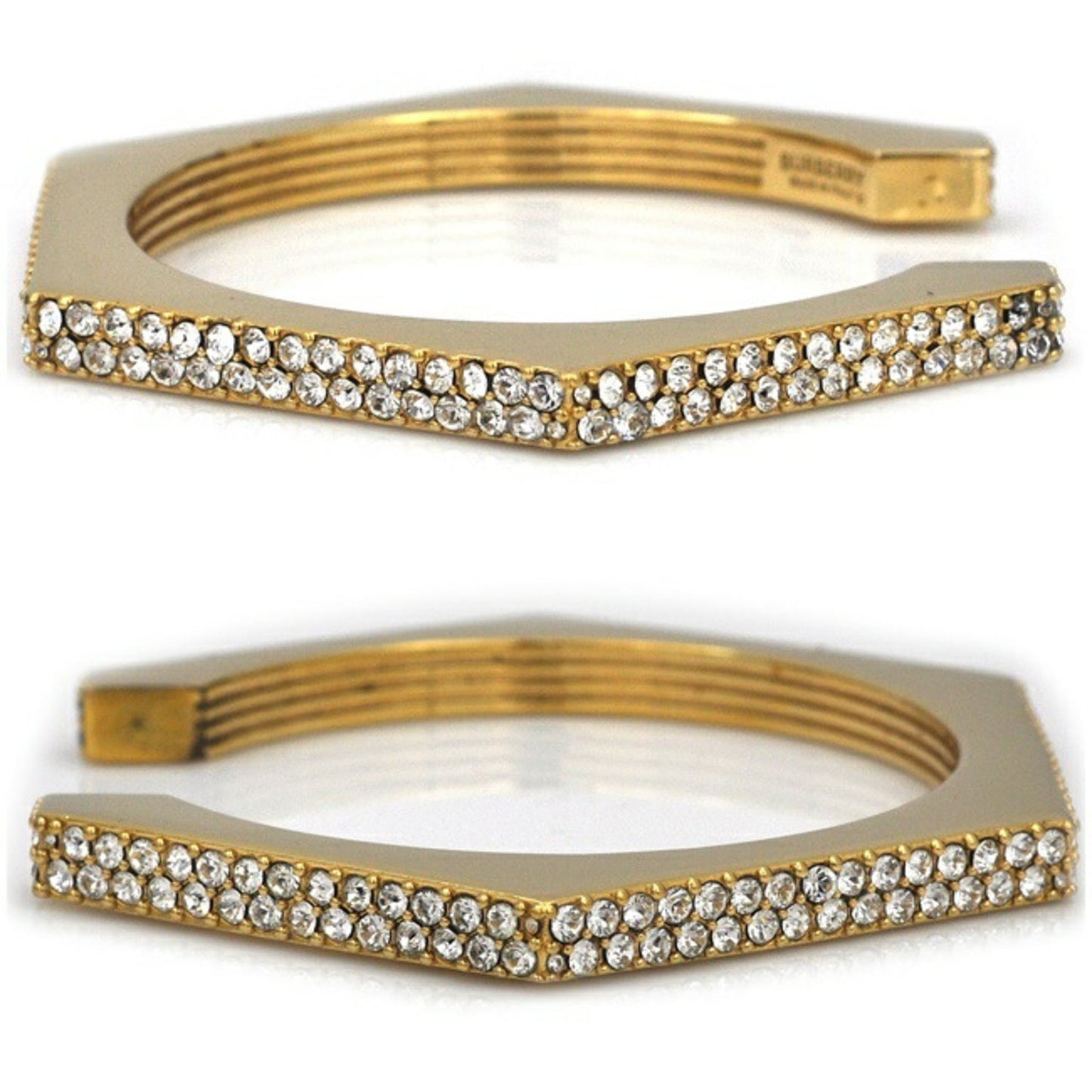 Burberry Clear   Plating Rhinestone Bangle ()