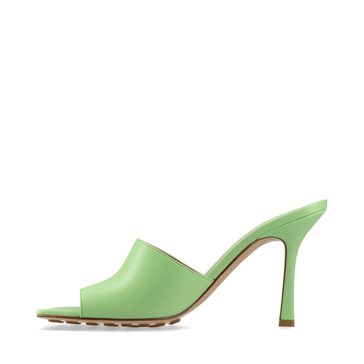 Bottega Veneta Leather Sandals 39 Light Green Lift Bag Stretch