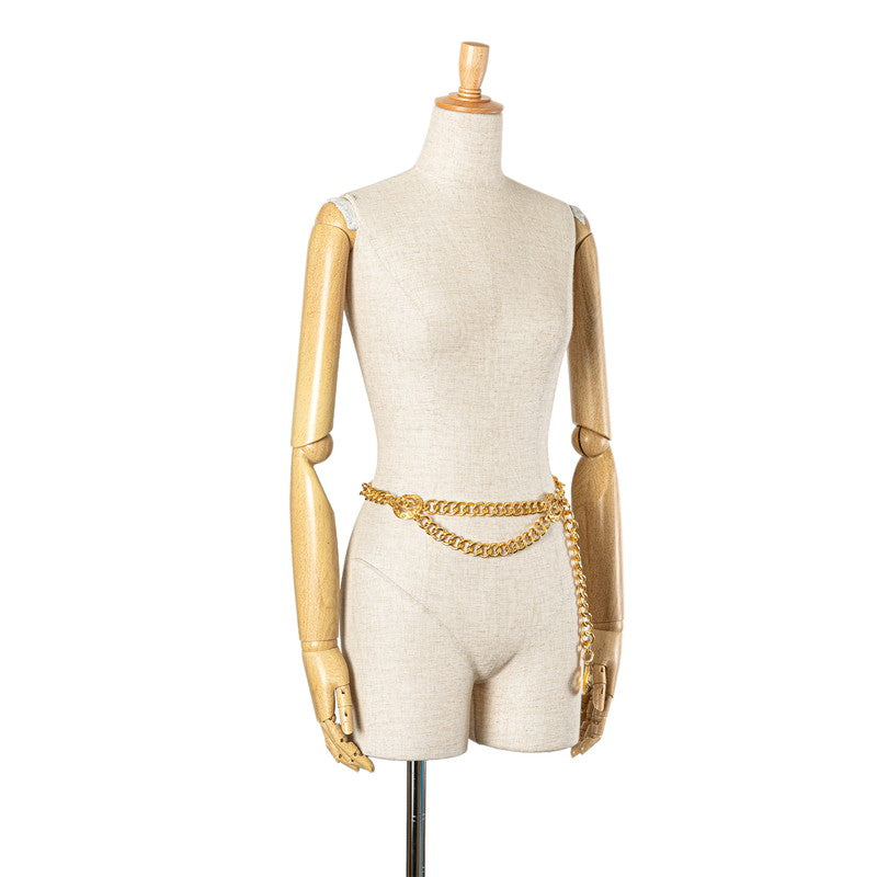 Chanel Vintage Coco Mark Chain Belt Gold