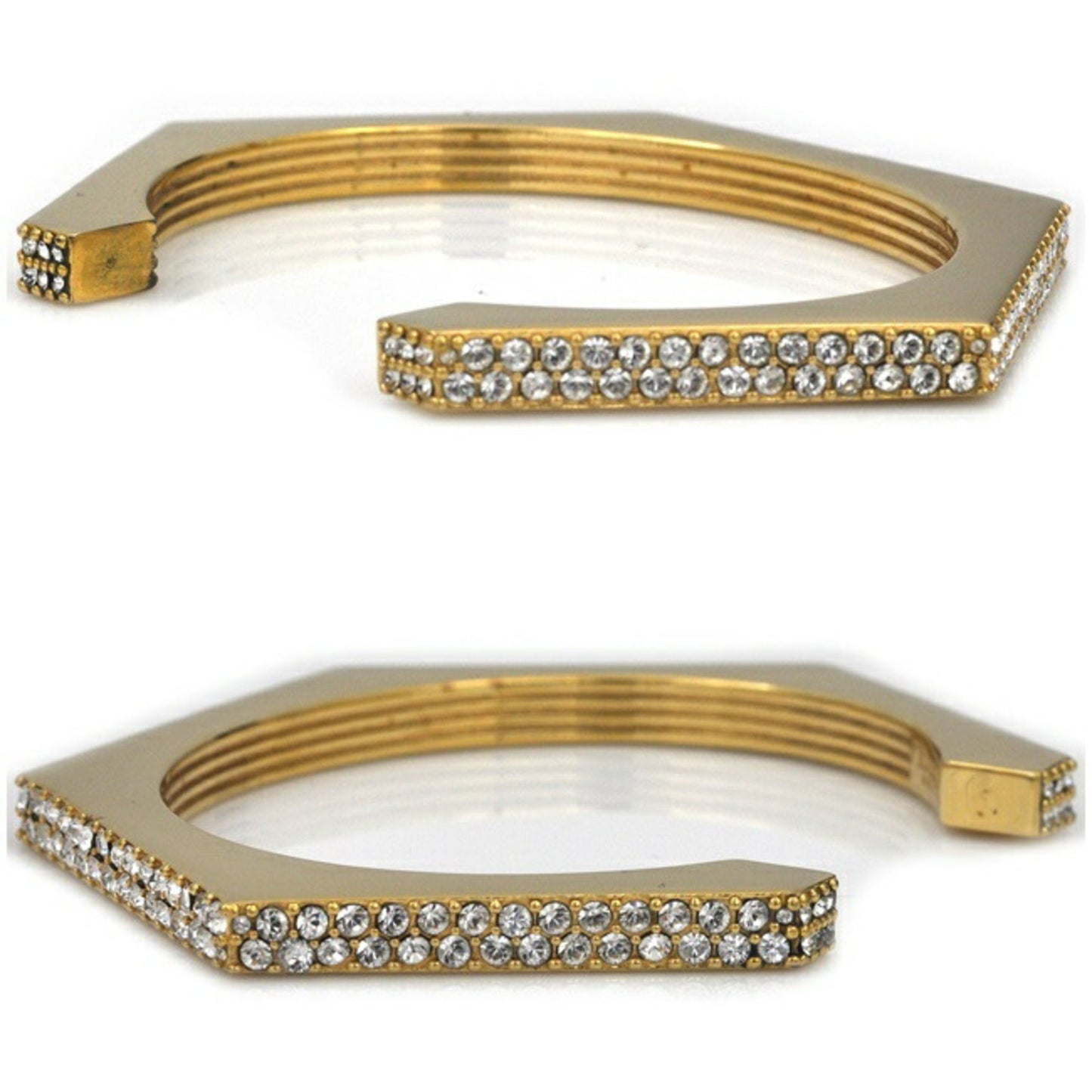 Burberry Clear   Plating Rhinestone Bangle ()