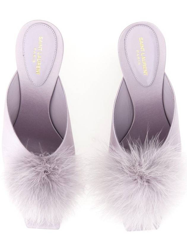 Saint Laurent Mule MAE in Satin Crepe 7182181UU001720 B0040191894