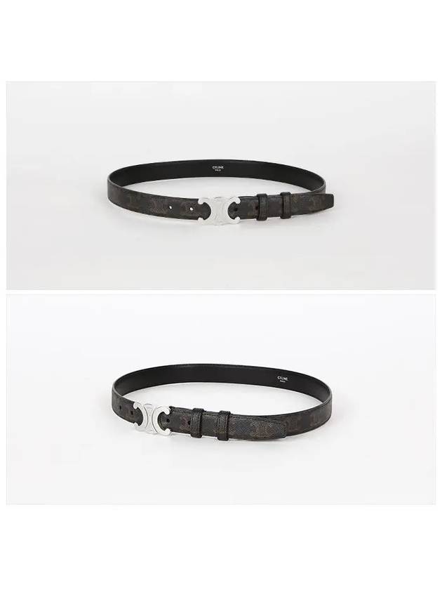 CELINE Triomphe Canvas Belt Black