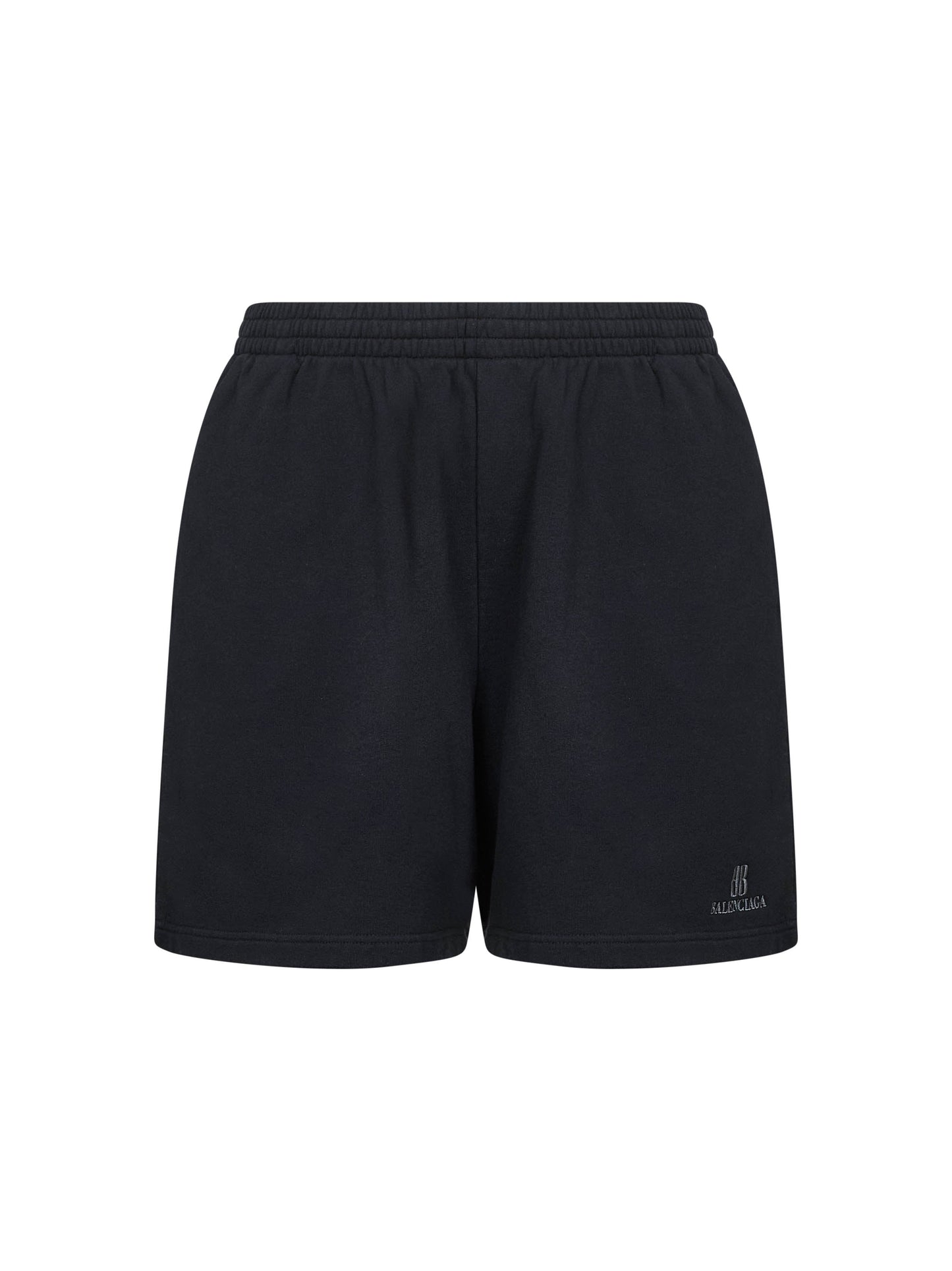 Balenciaga Men Black Dry Fleece Nano Bb Shorts
