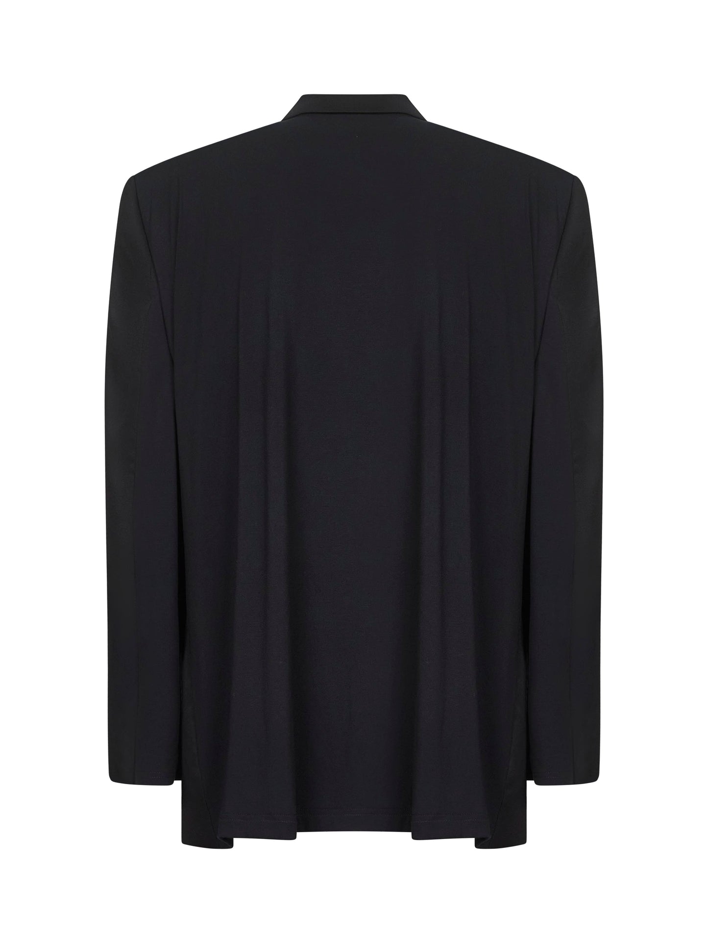 Balenciaga Men Black Wool Hybrid Tailored Blazer