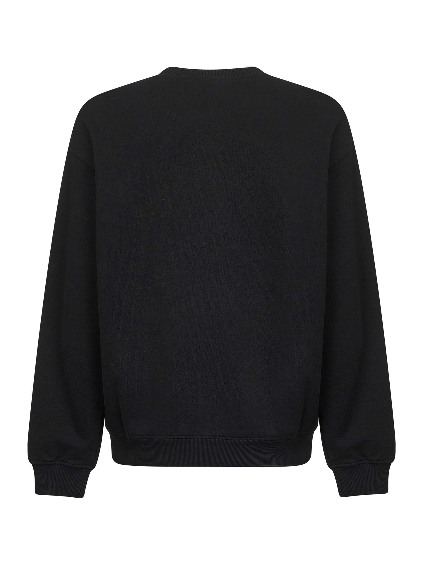 Dolce & Gabbana Men Black Cotton Logo Crewneck Sweatshirt